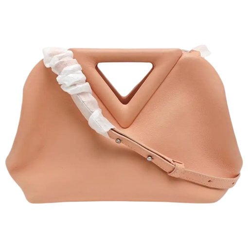 Point leather handbag