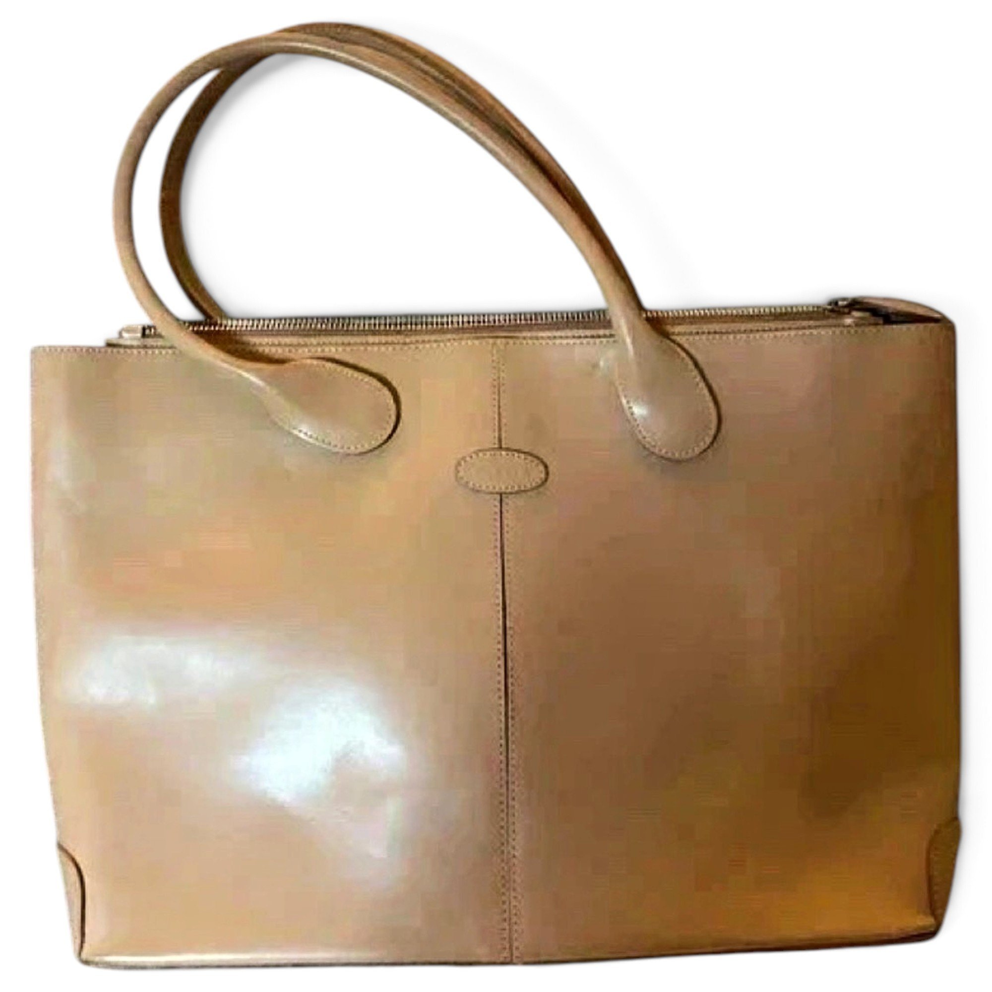 D Bag leather tote