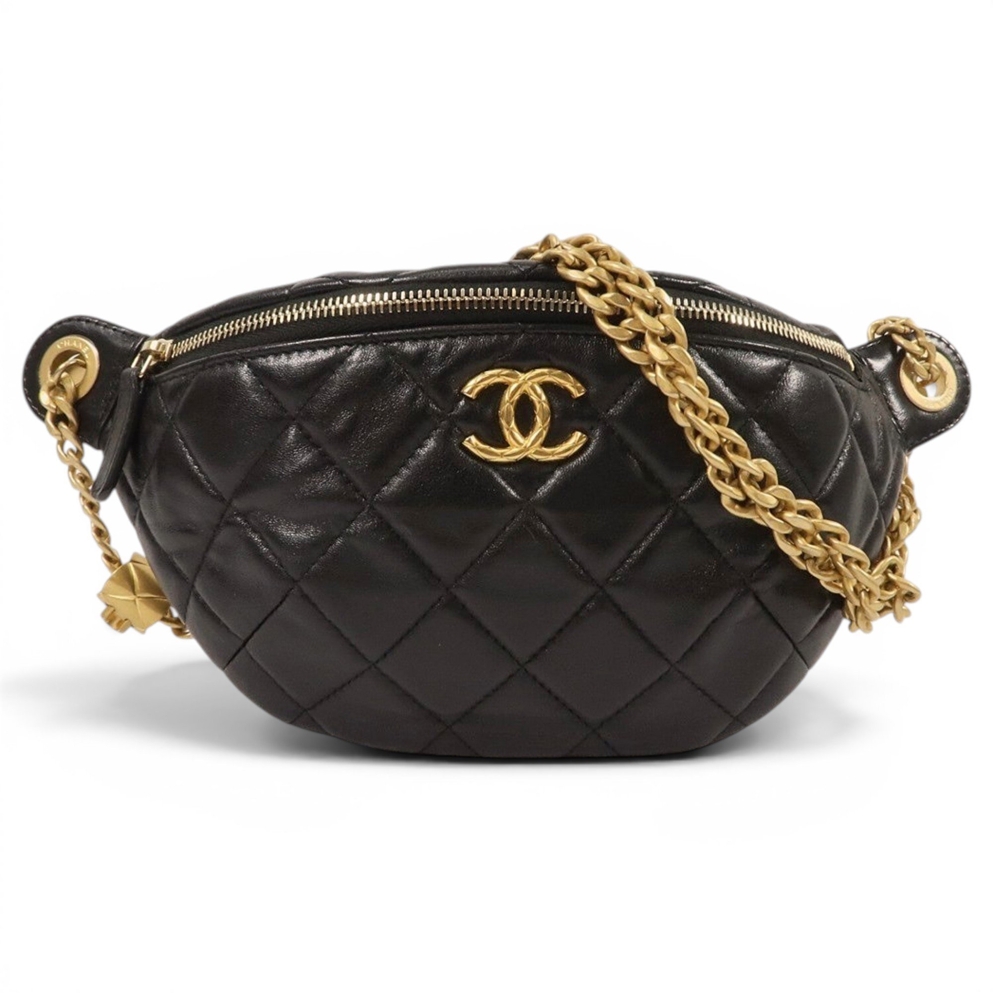 Leather clutch bag