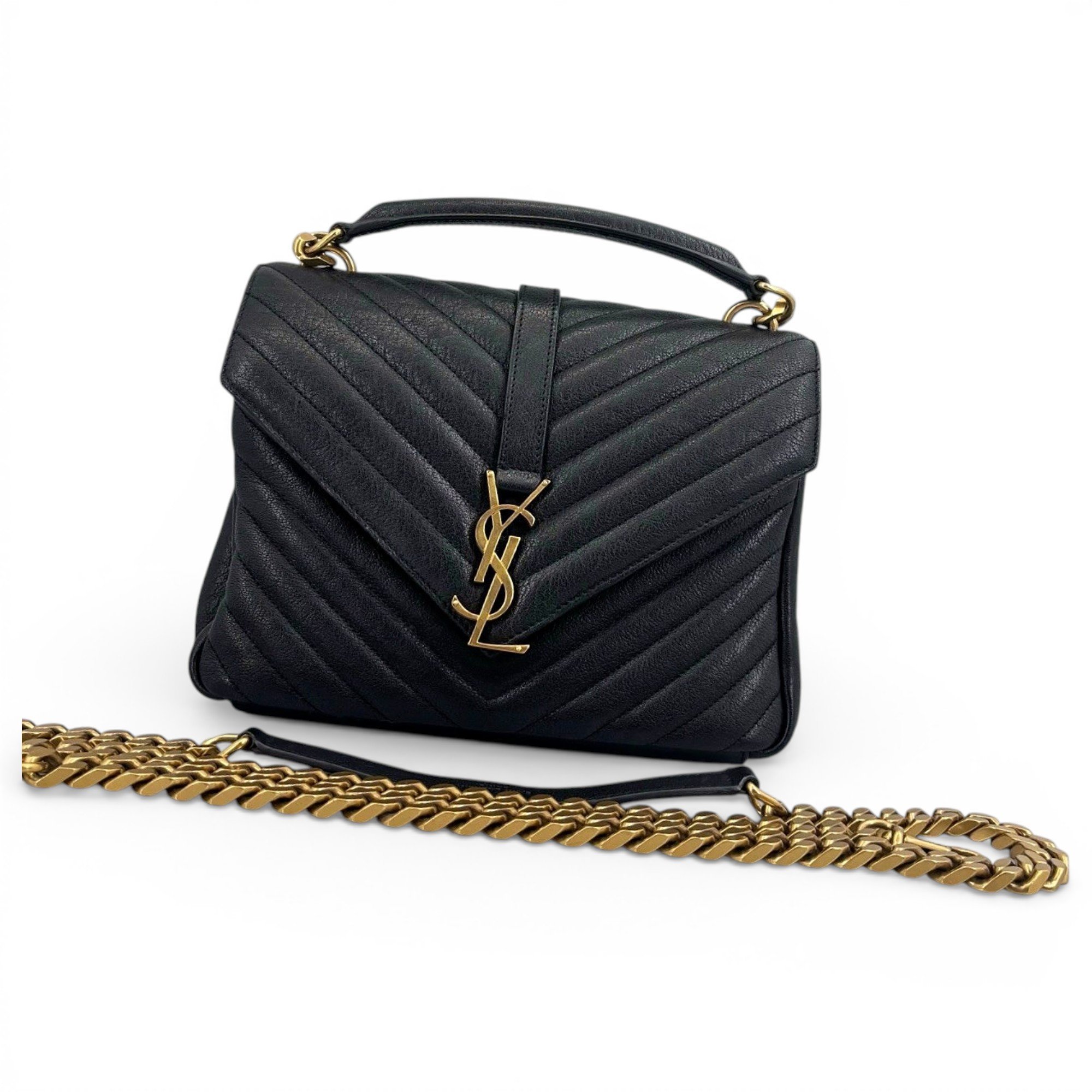 Collége monogramme leather handbag