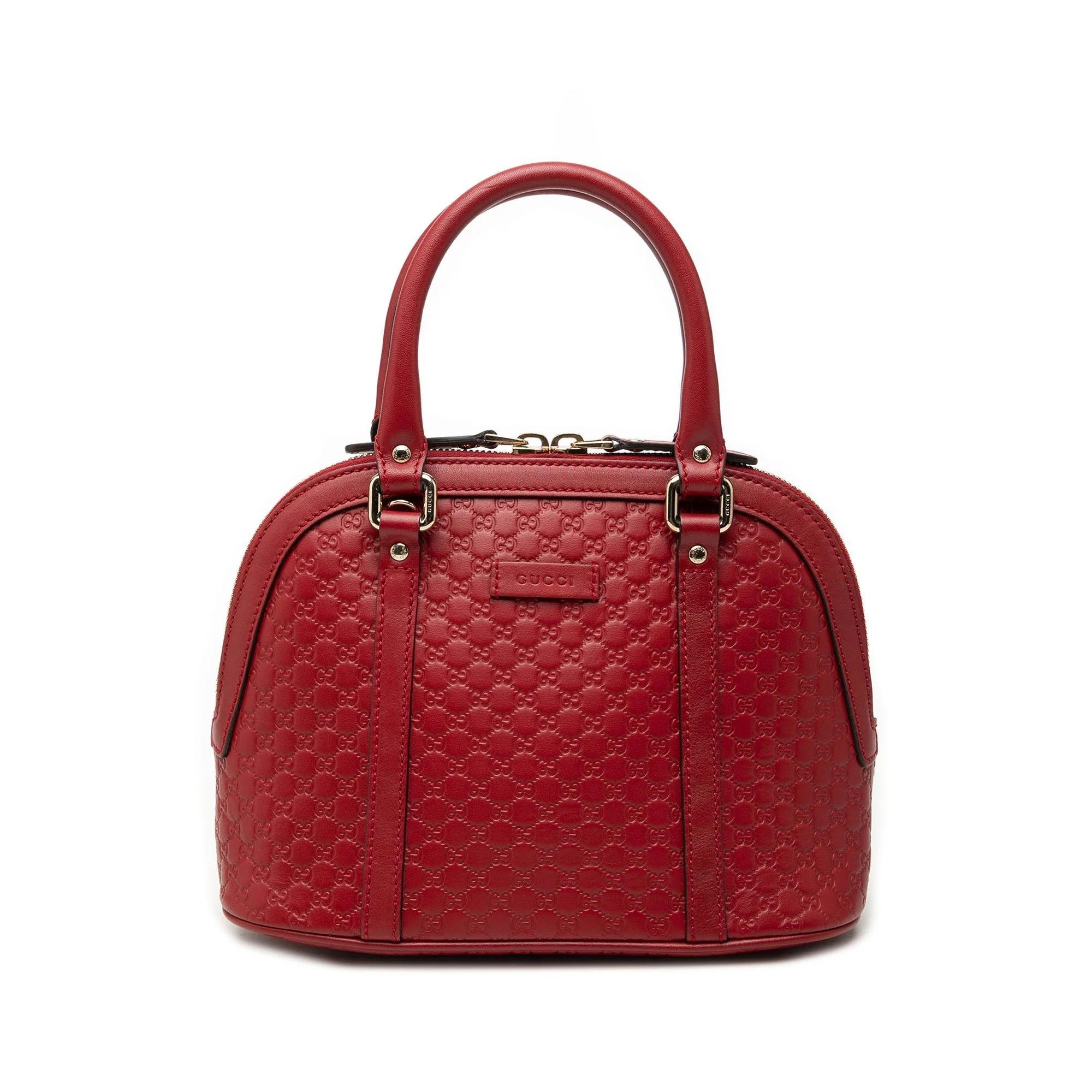 Dôme leather handbag