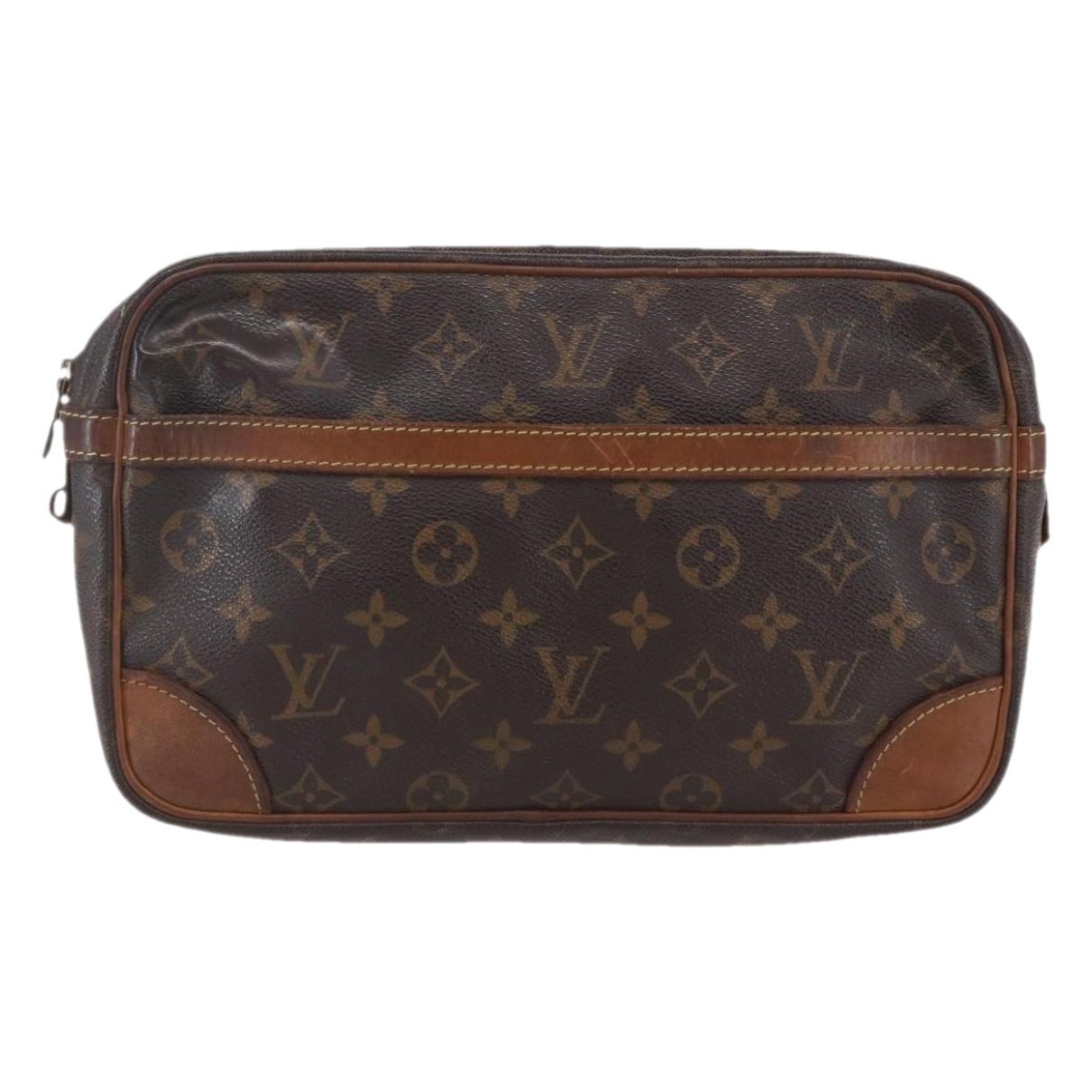Leather clutch bag