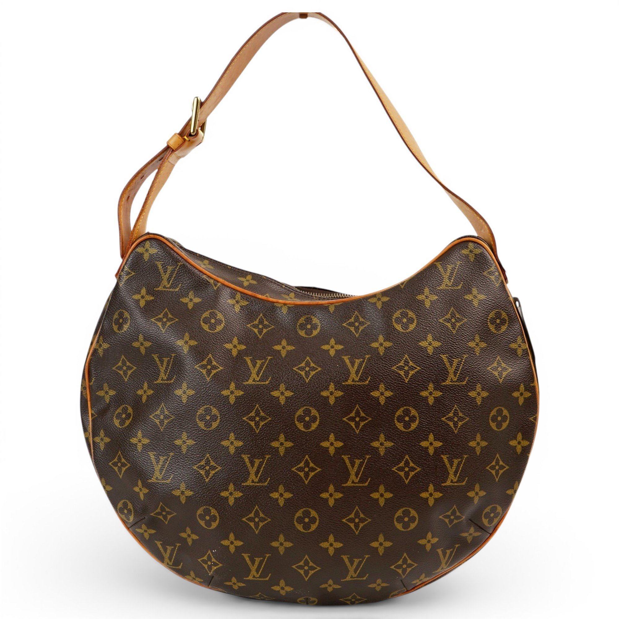 Croissant leather handbag