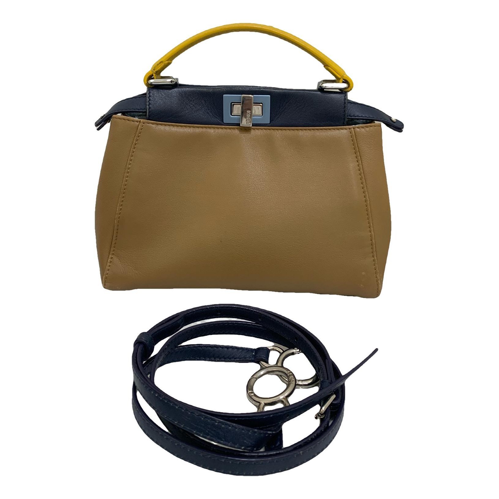 Peekaboo leather handbag