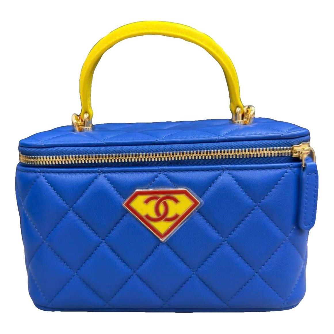 Vanity leather handbag