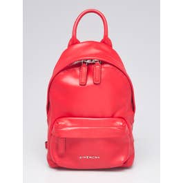 Givenchy Givenchy Red Leather Mini Backpack Bag