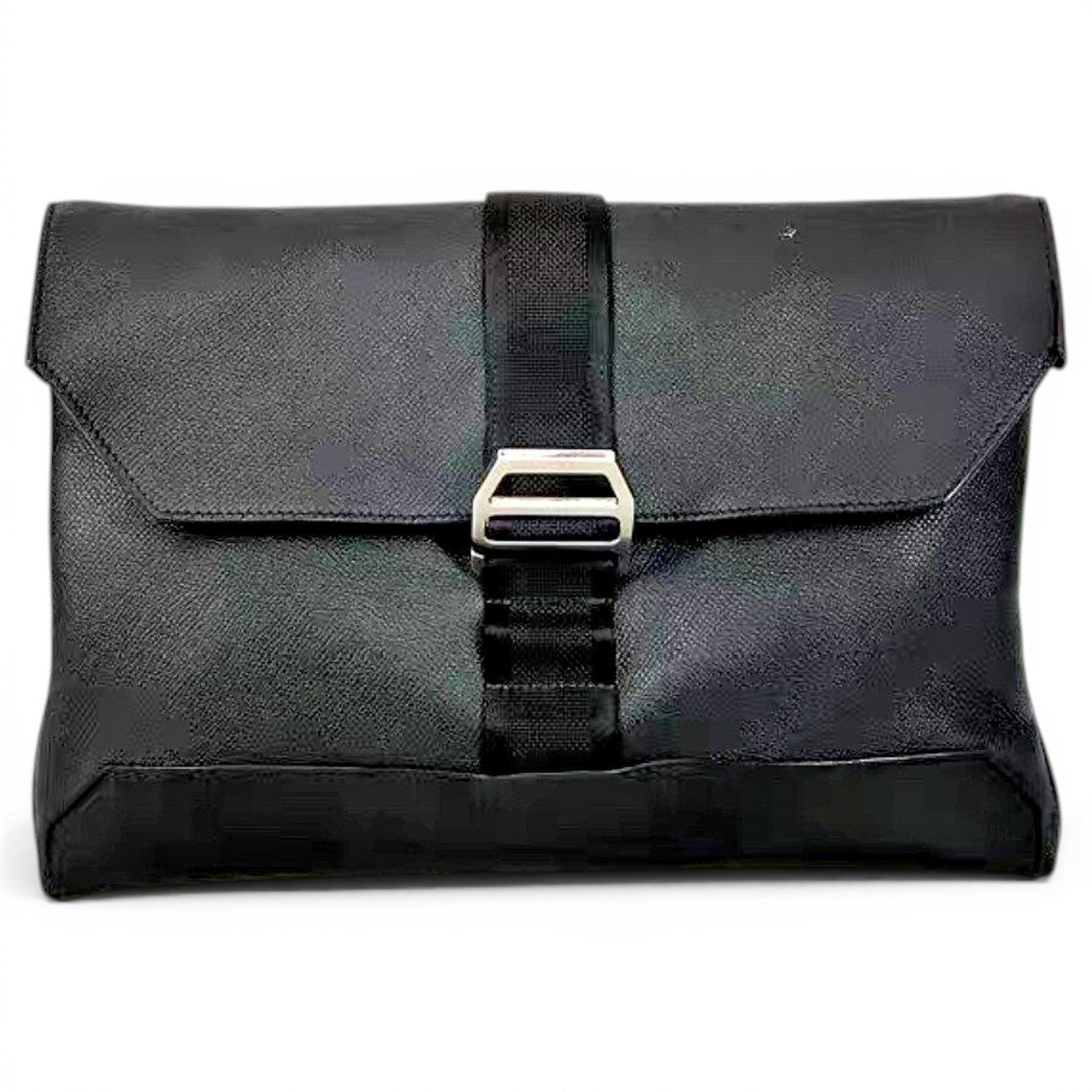 Leather clutch bag