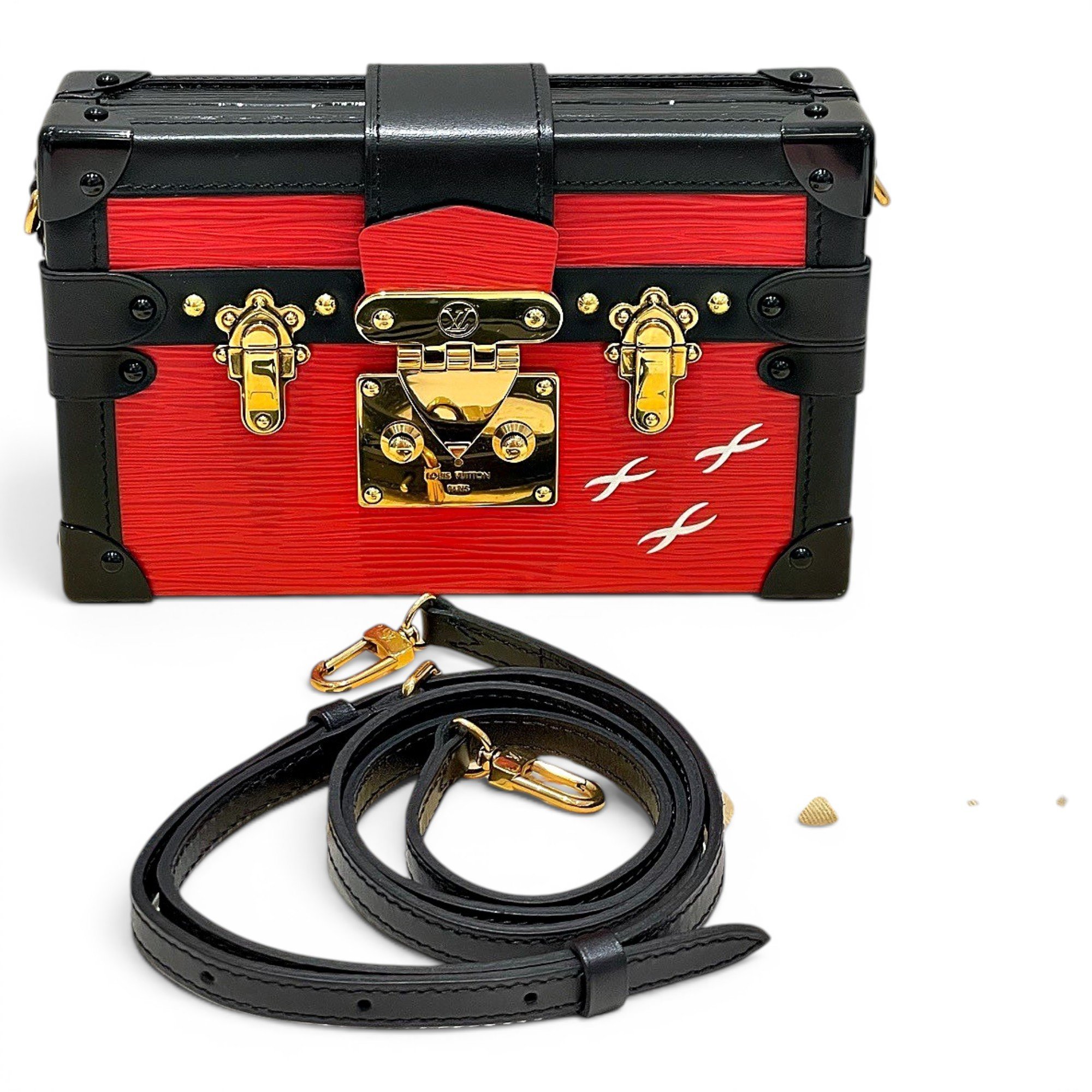 Petite Malle leather handbag