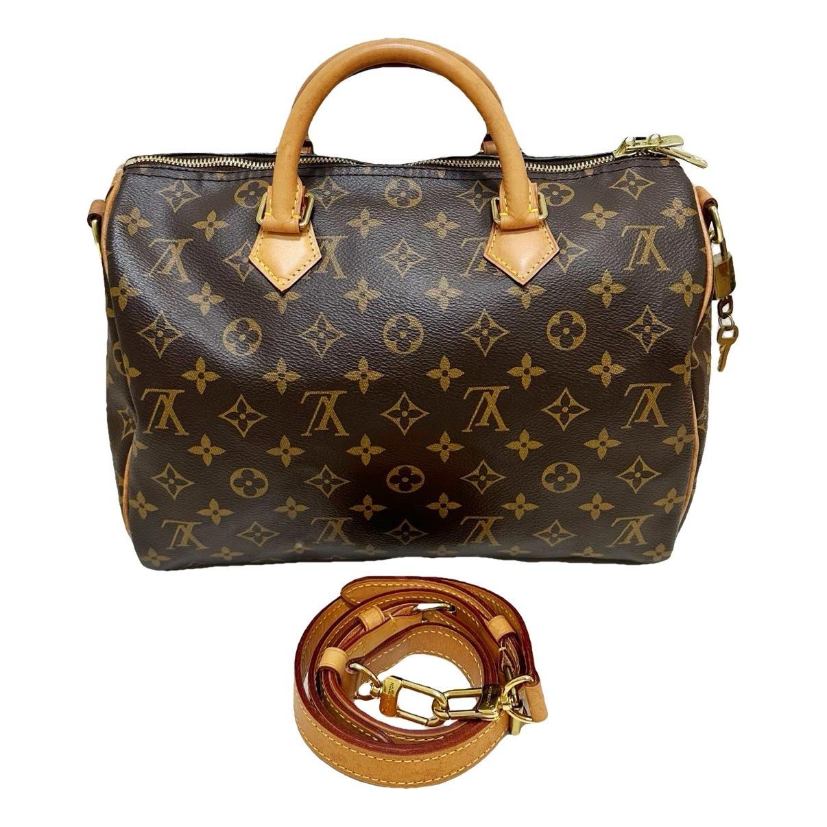Speedy leather handbag