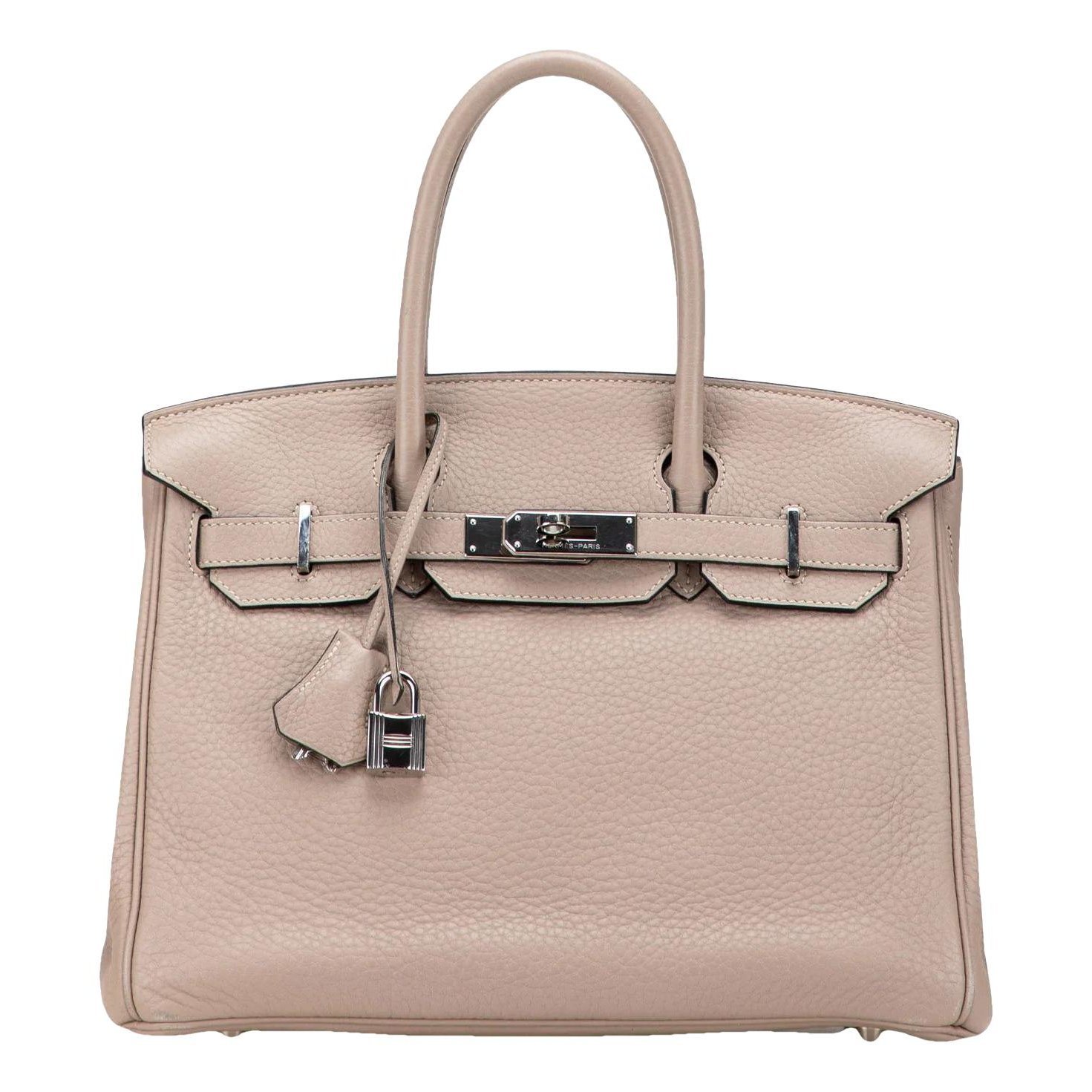 Hermes Birkin 30 Handbag Clemence Leather 2010