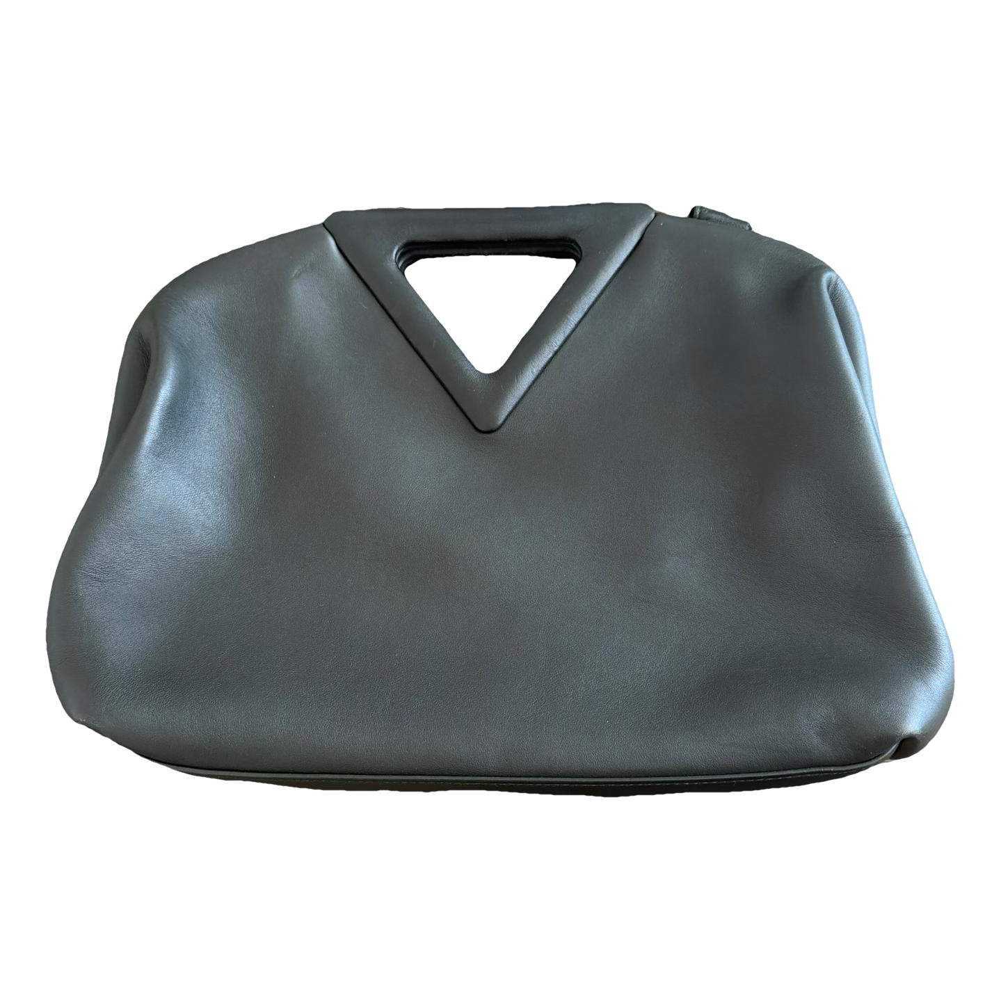 Point leather handbag