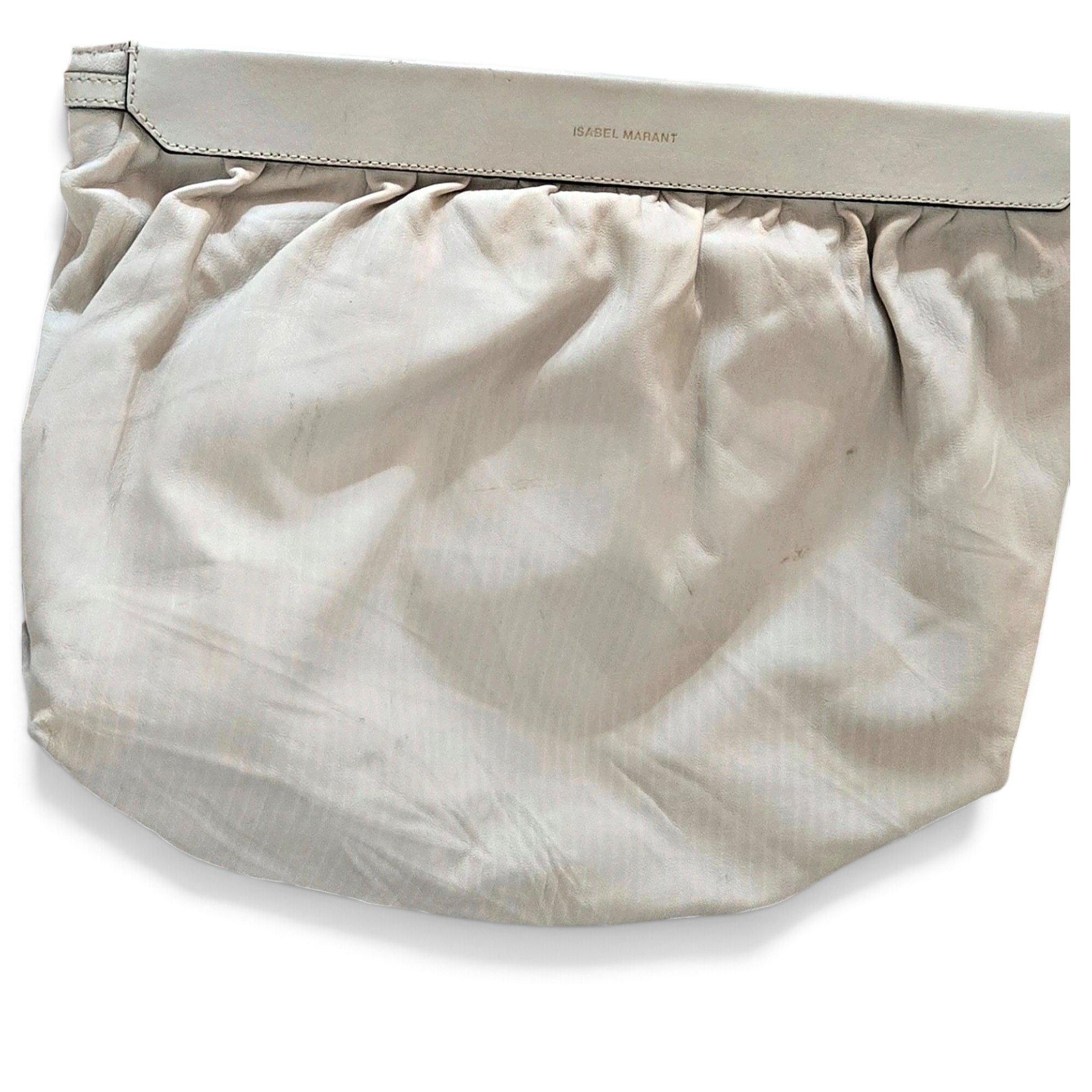 Leather clutch bag