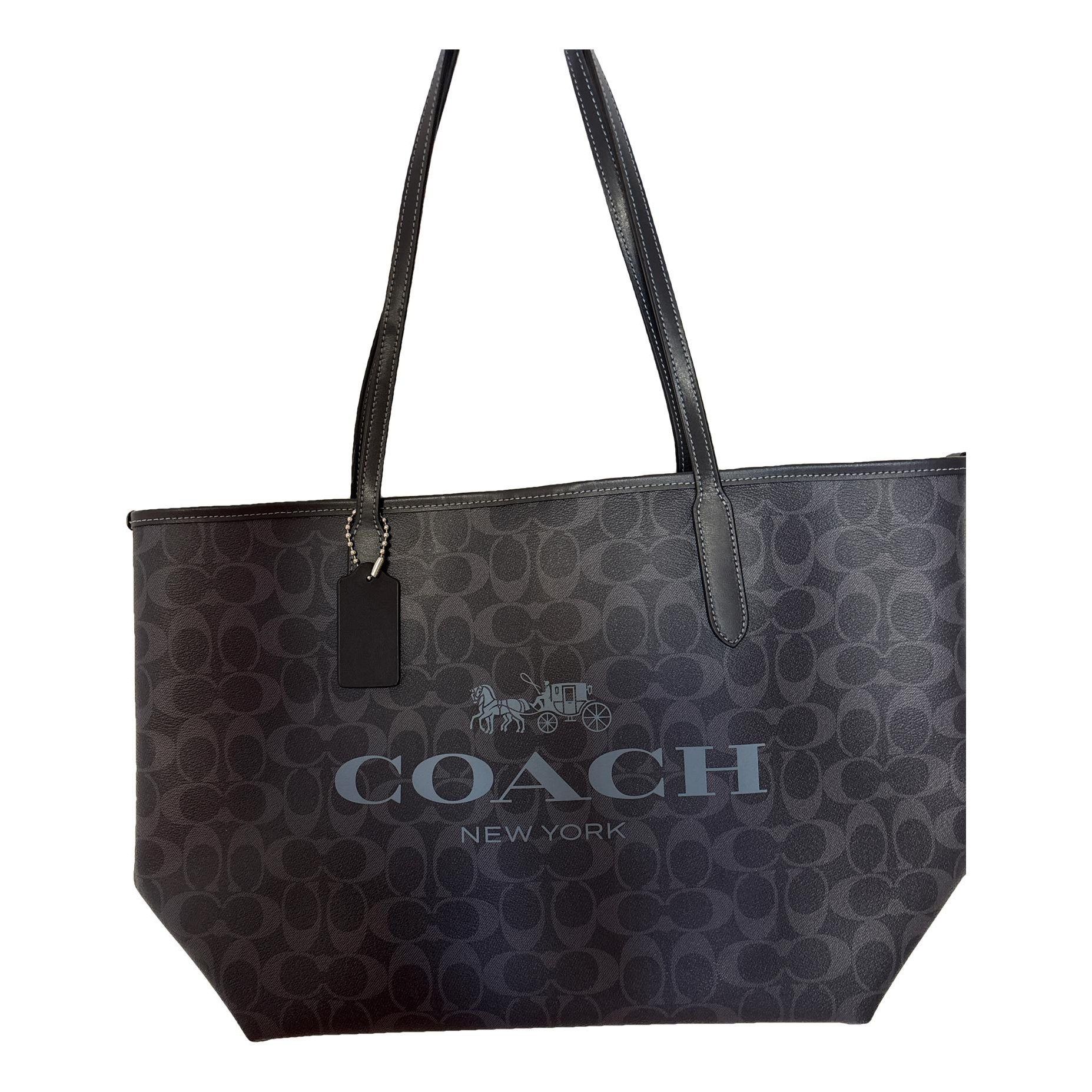 CITY ZIP TOTE leather tote