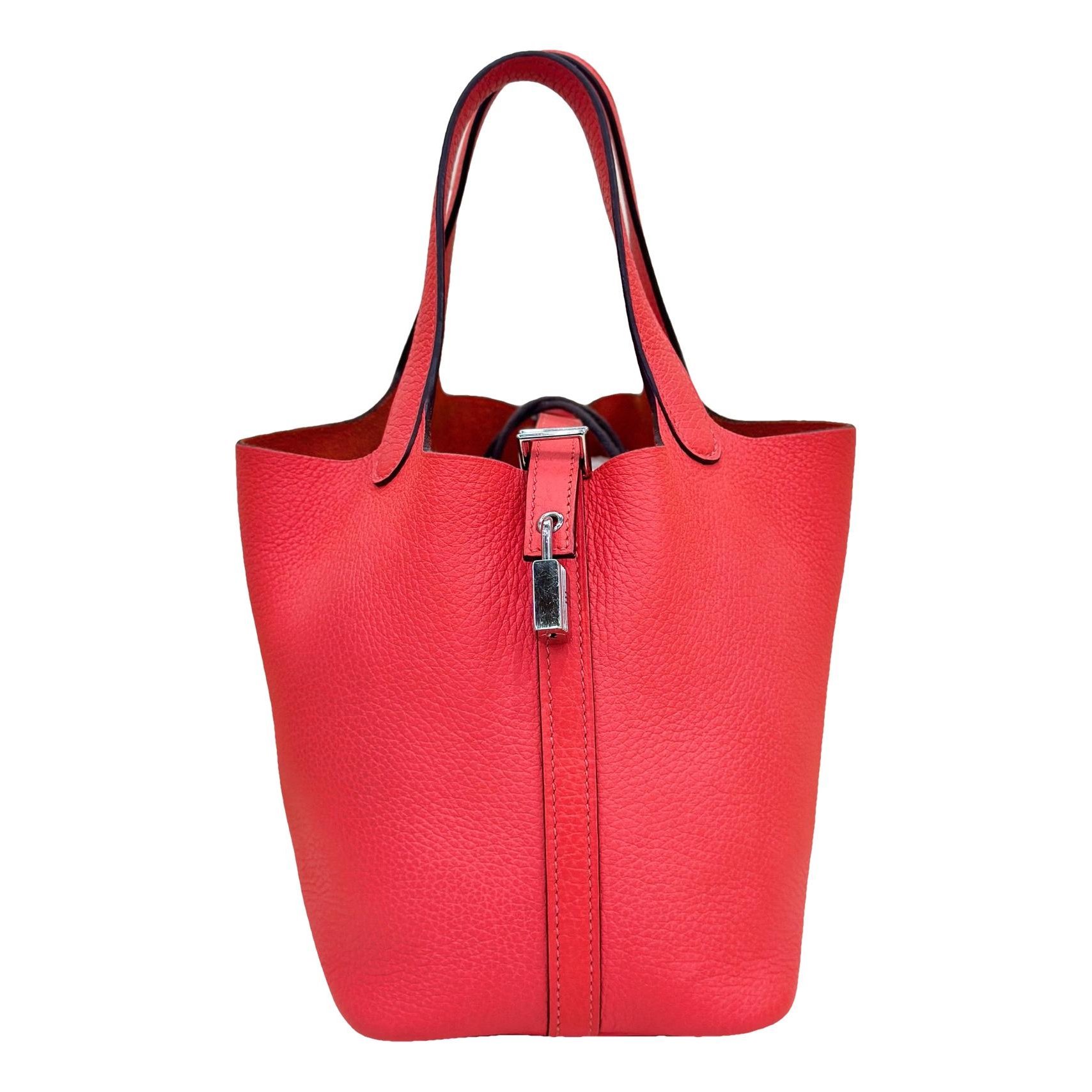 Picotin leather handbag