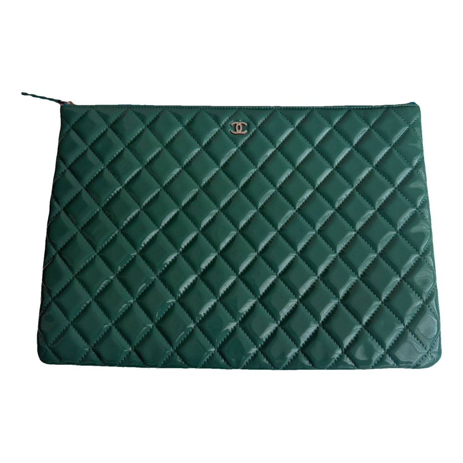 Timeless/Classique patent leather clutch bag
