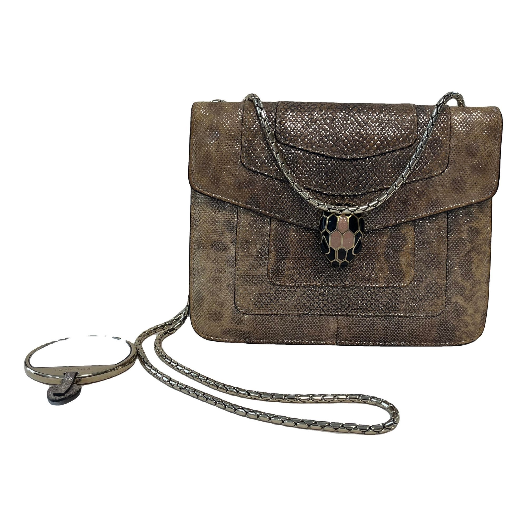 Bvlgari Serpenti leather handbag