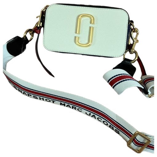 Snapshot leather clutch bag