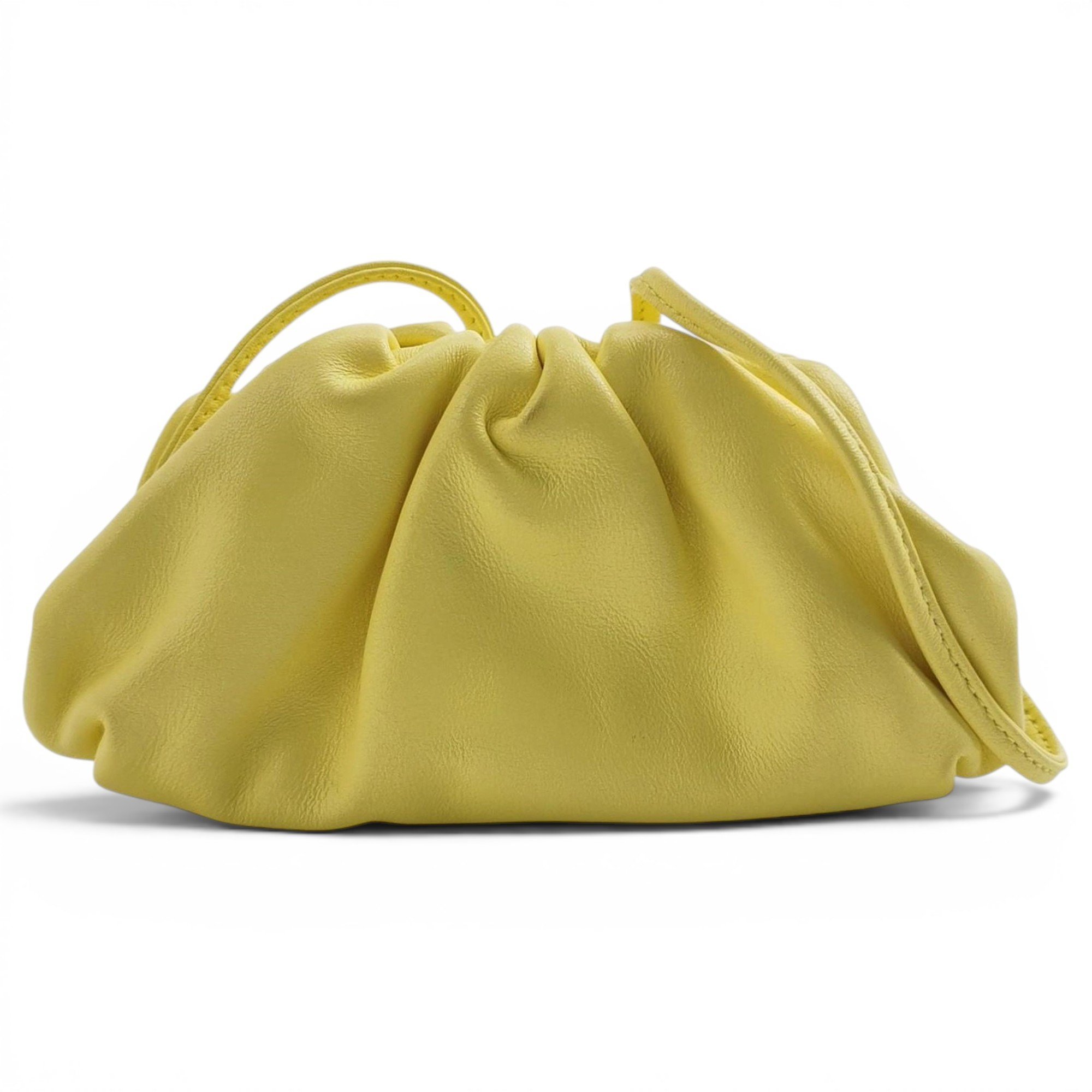 Pouch leather handbag