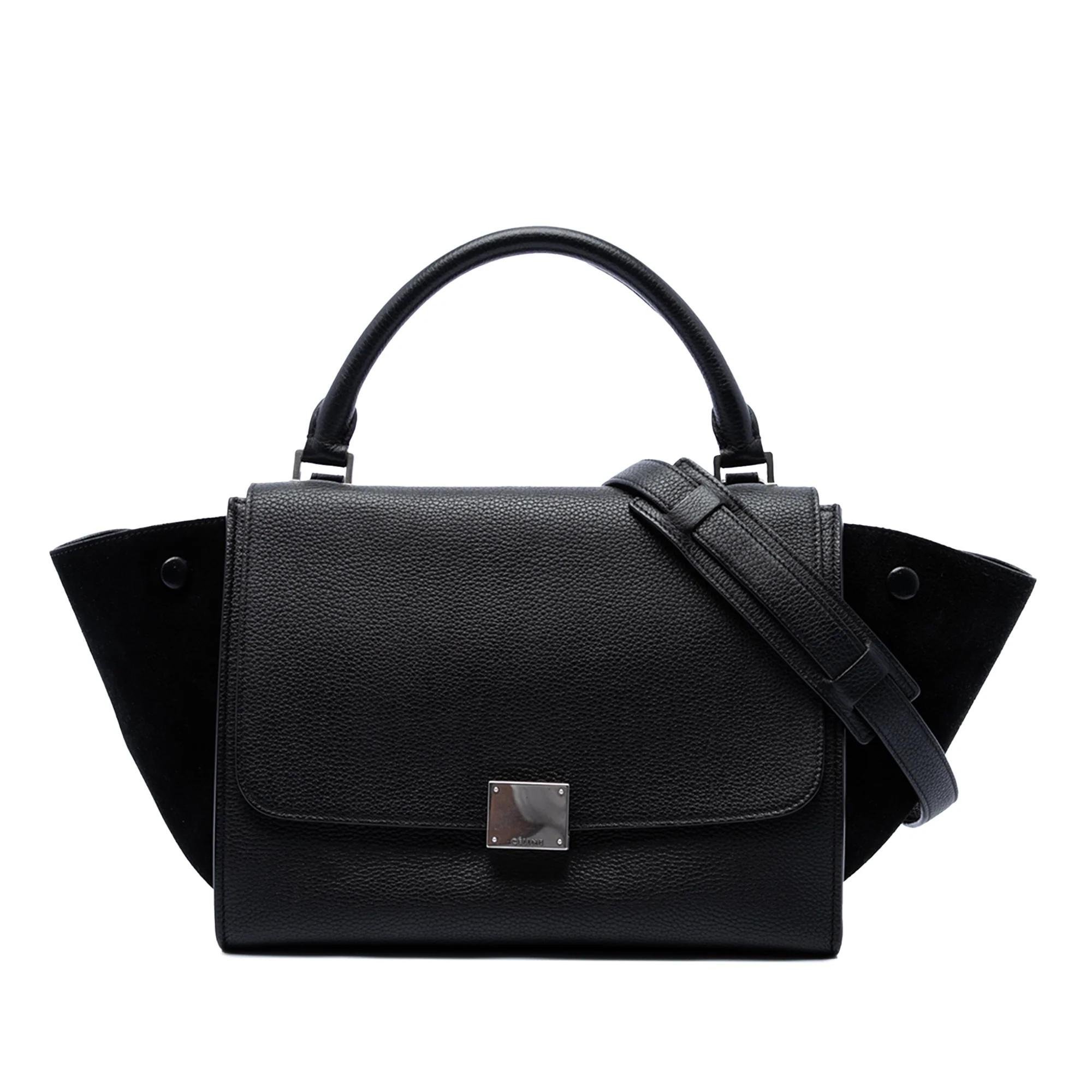 Trapèze pony-style calfskin handbag