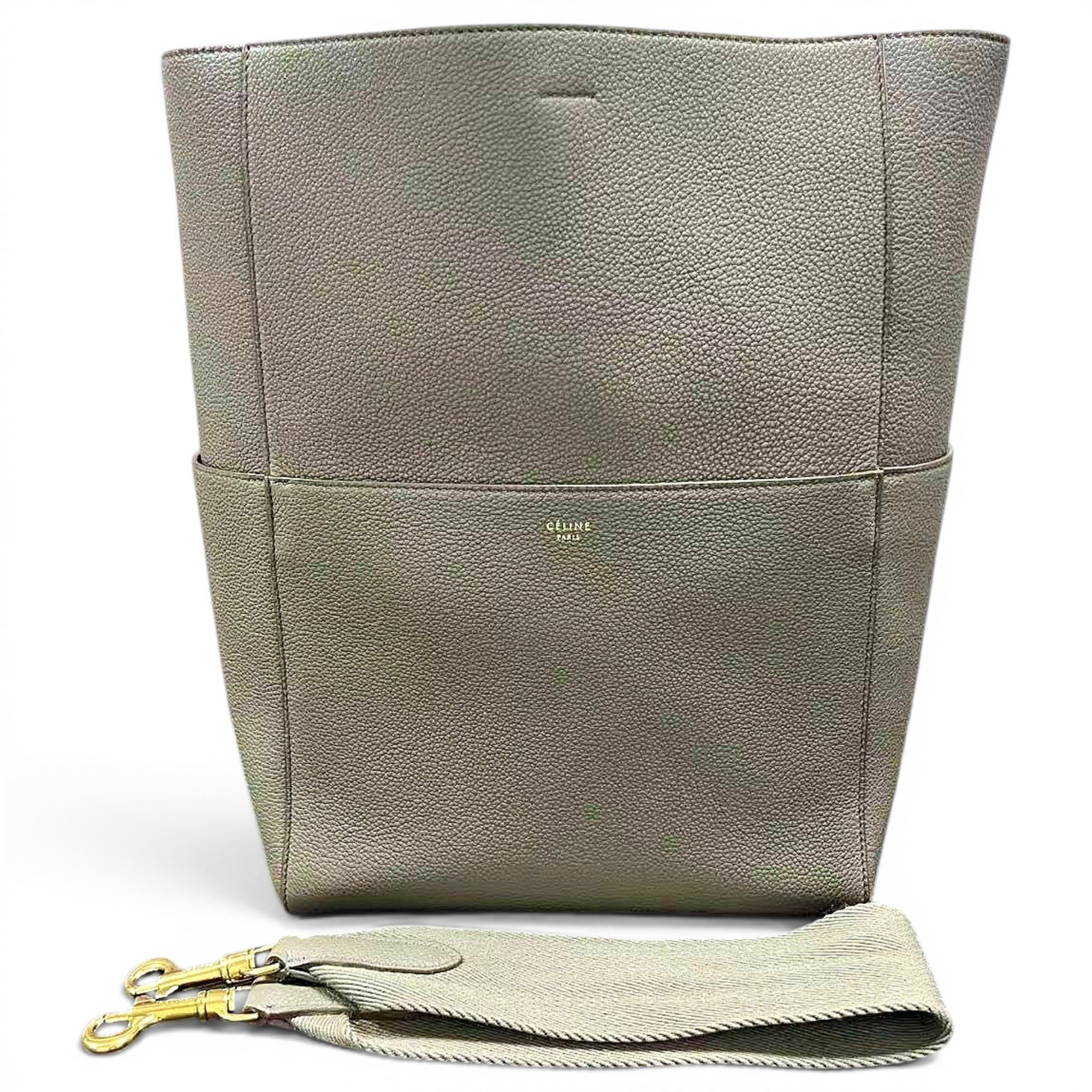 Seau Sangle leather handbag