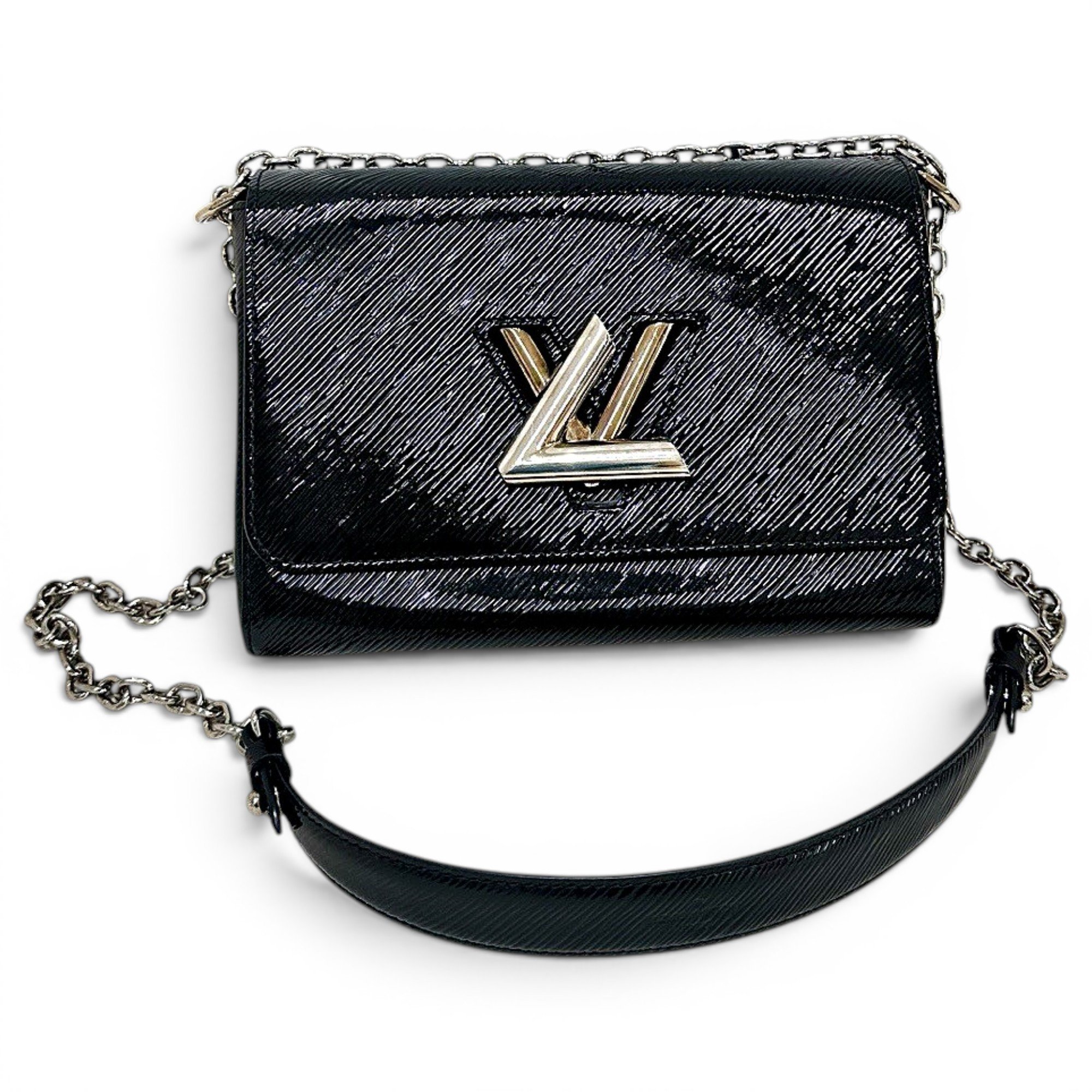 Twist leather handbag
