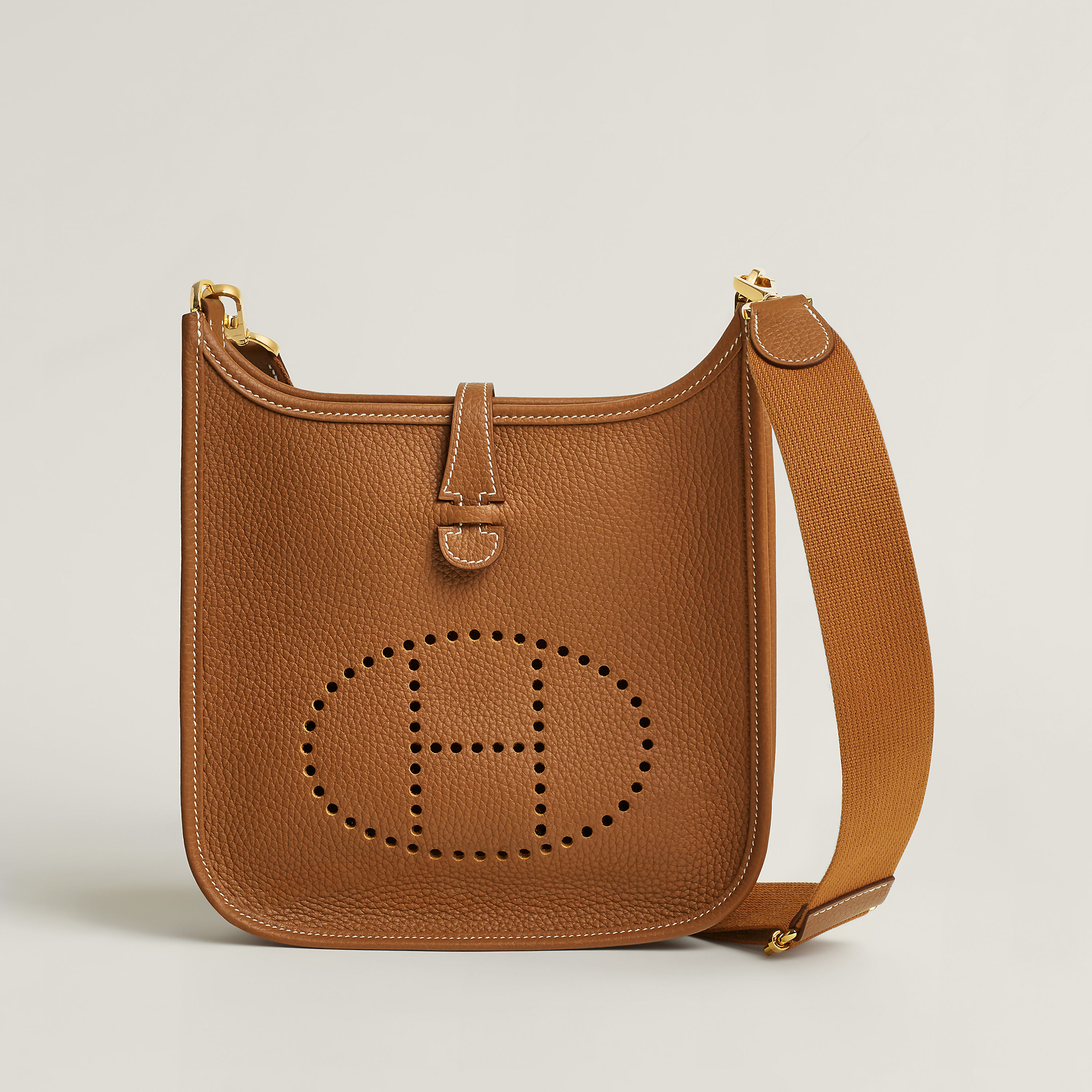 Hermès Evelyne 23 23 cm canvas Gold