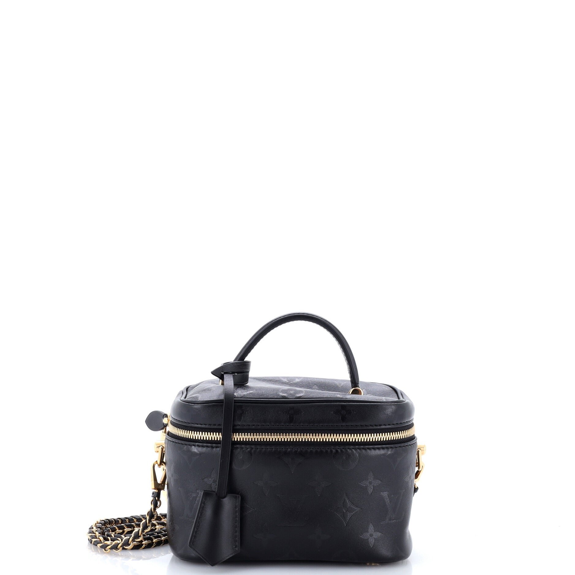 Vanity Handbag Monogram Ink Embossed Lambskin PM