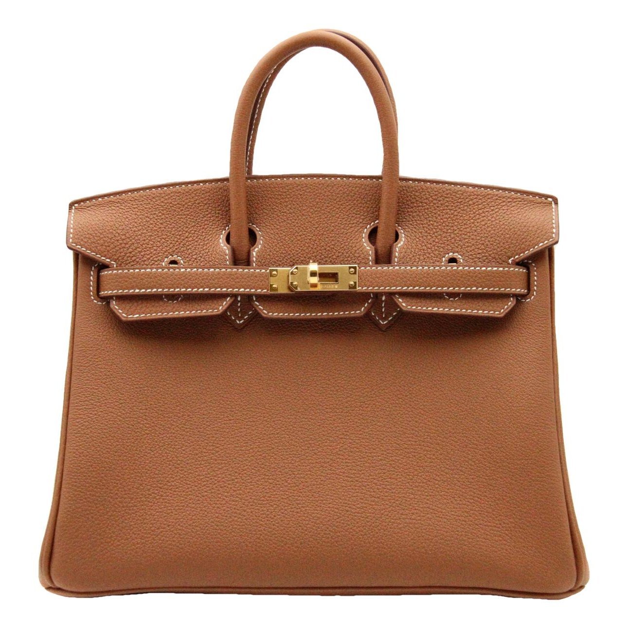 Birkin 25 leather handbag