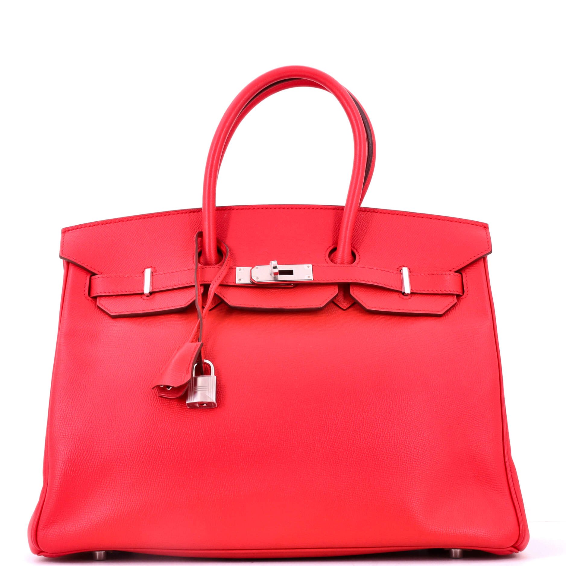 Birkin Handbag Bougainvillier Epsom with Palladium Hardware 35