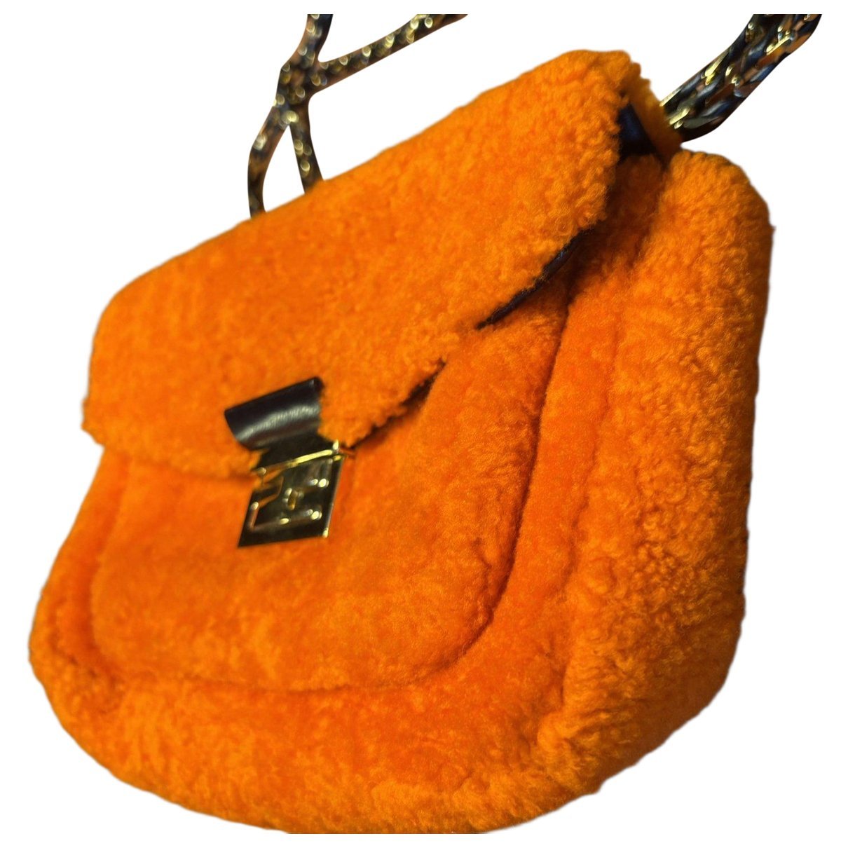 Baguette Chain wool handbag