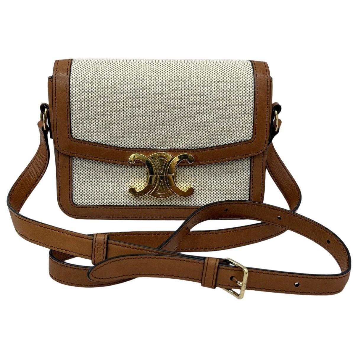 Triomphe leather handbag