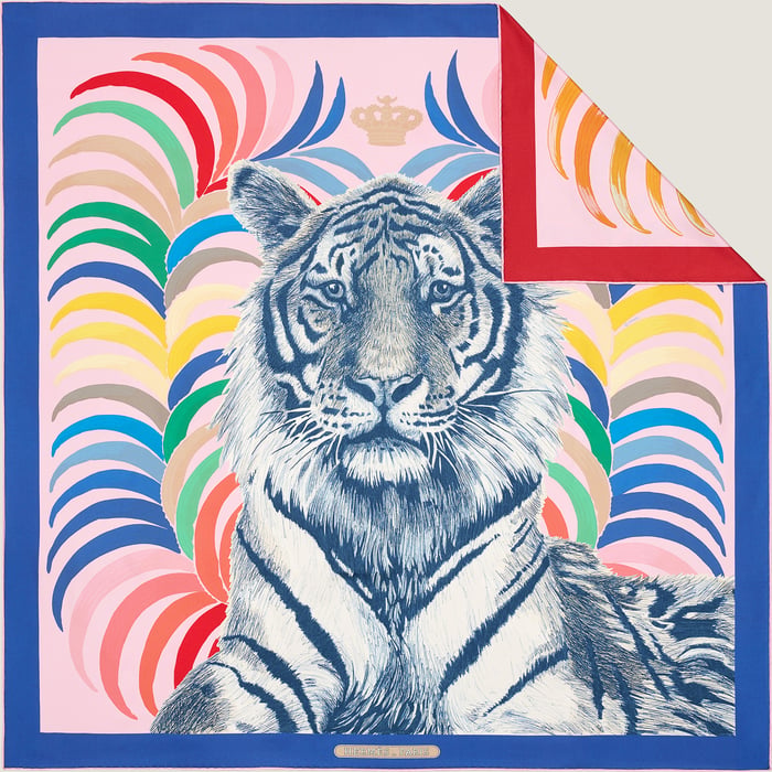 Tigre Royal 더블 페이스 스카프 90