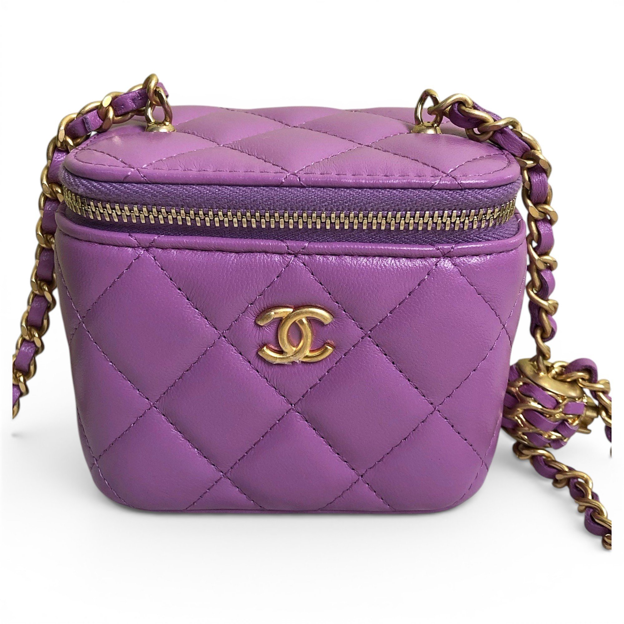 Trendy CC Vanity leather handbag