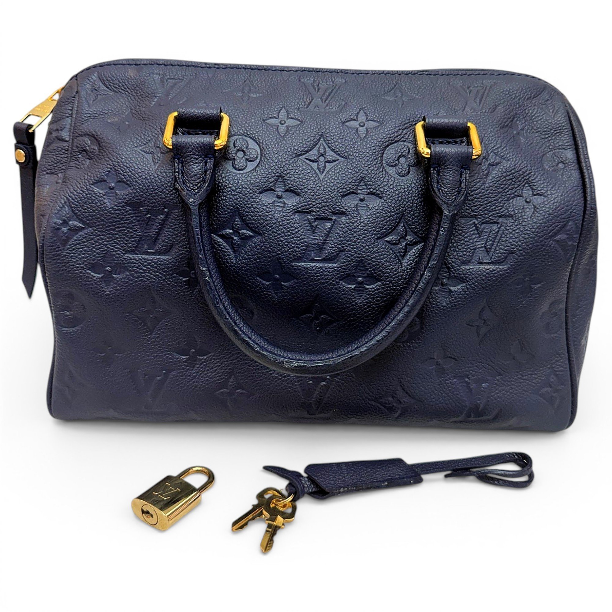 Speedy leather handbag