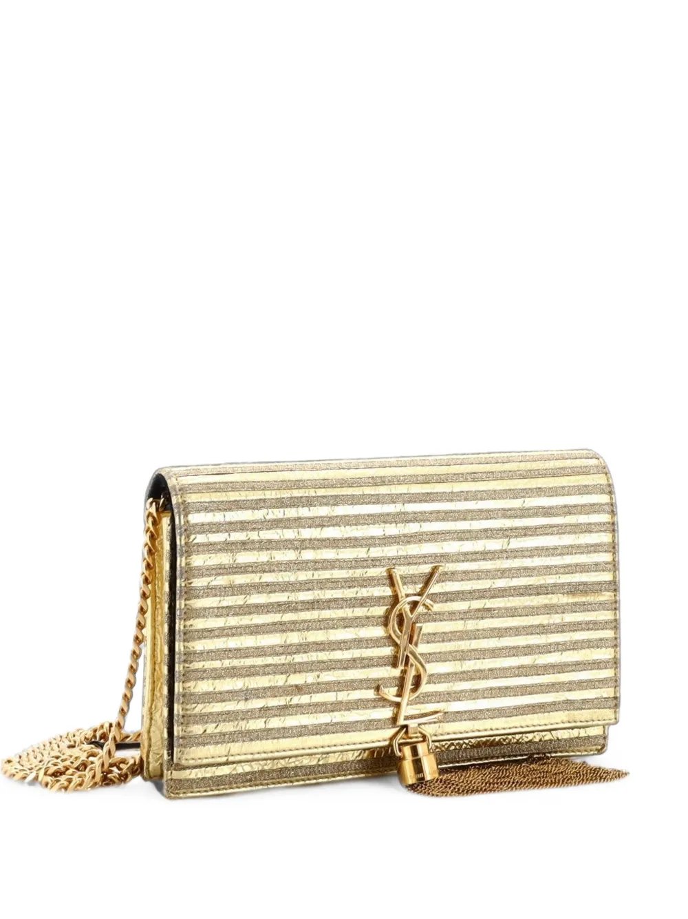 Classic Monogram Tassel Embellished Textured Leather Medium crossbody bag