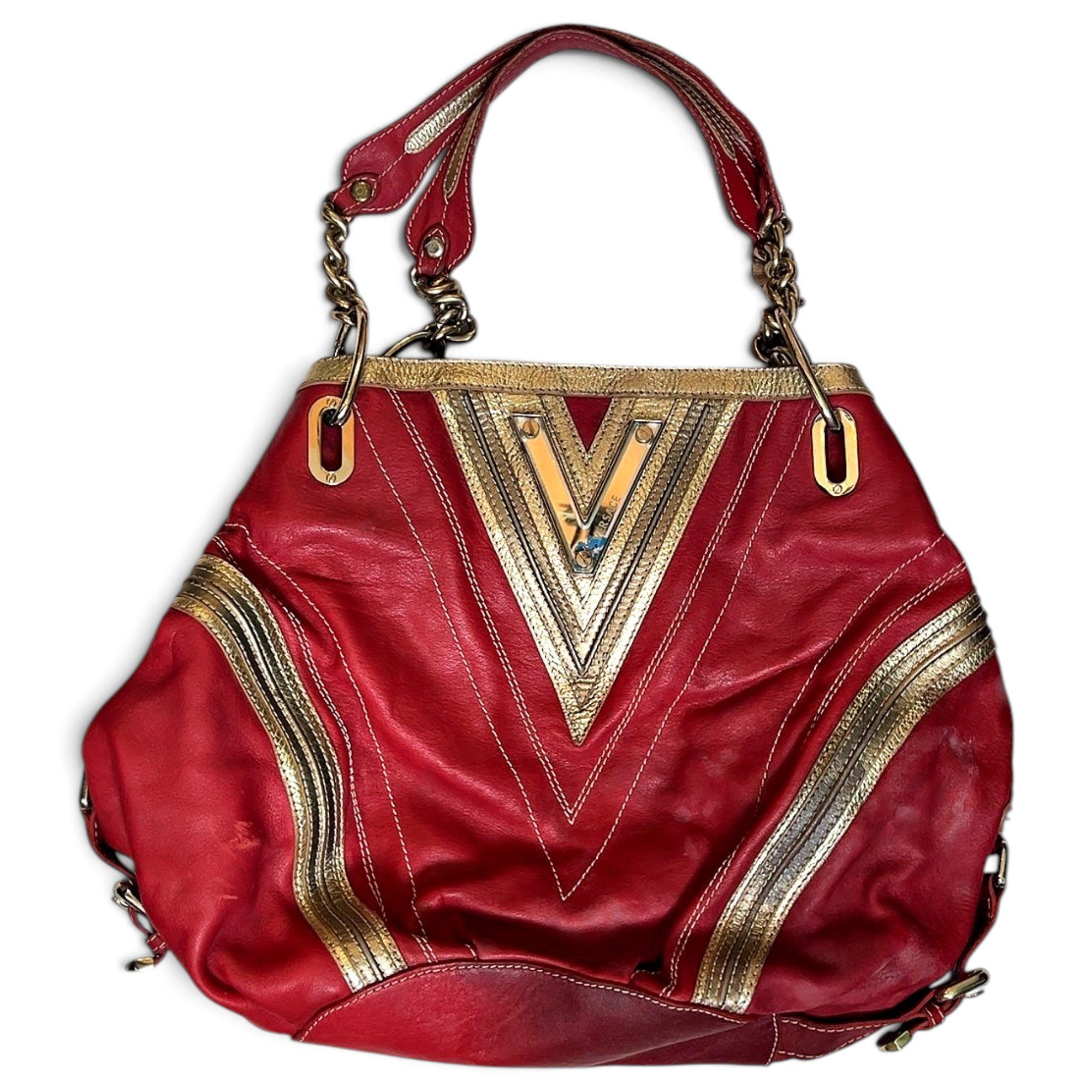 Leather handbag