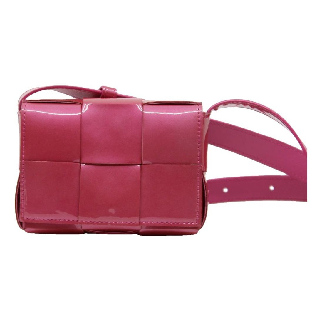 Bottega Veneta Cassette patent leather crossbody bag