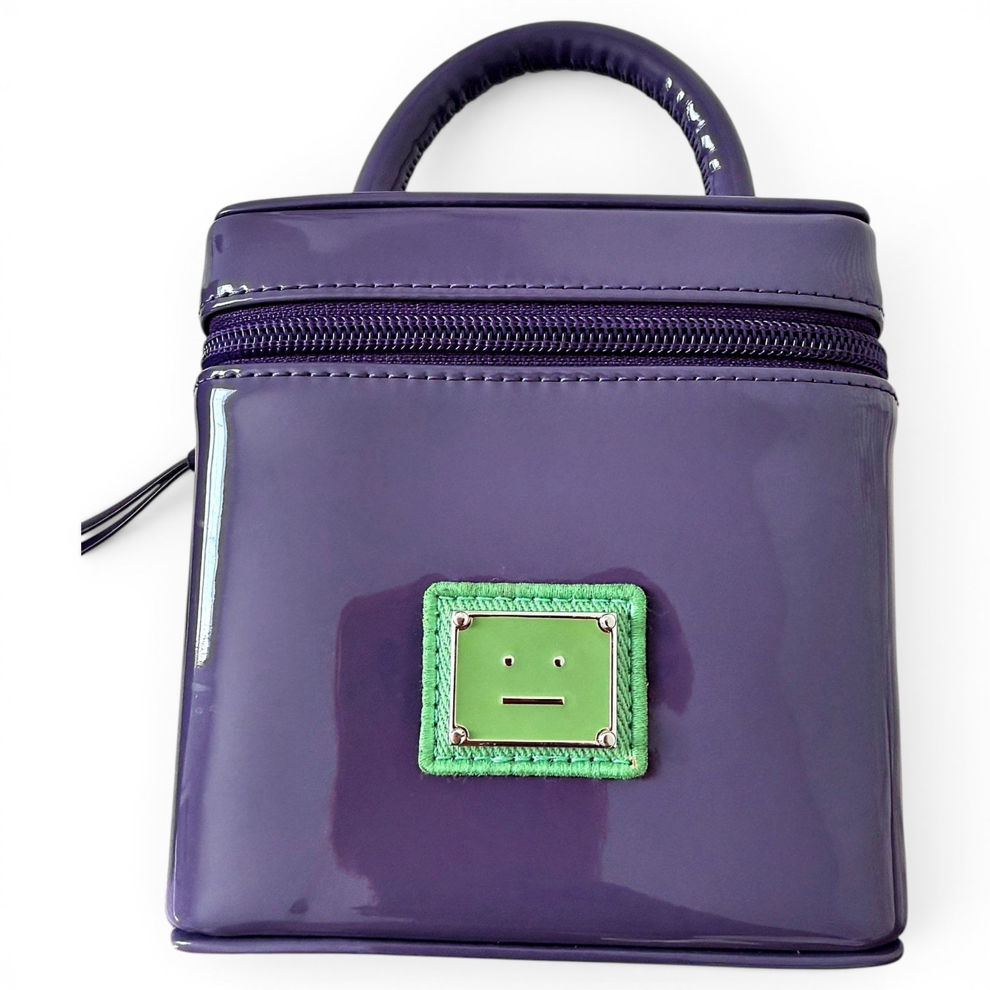 Patent leather handbag