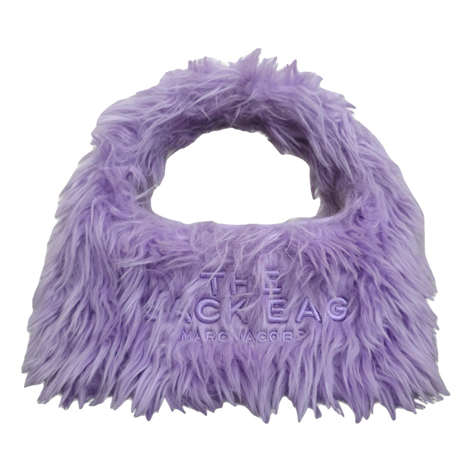Faux fur handbag