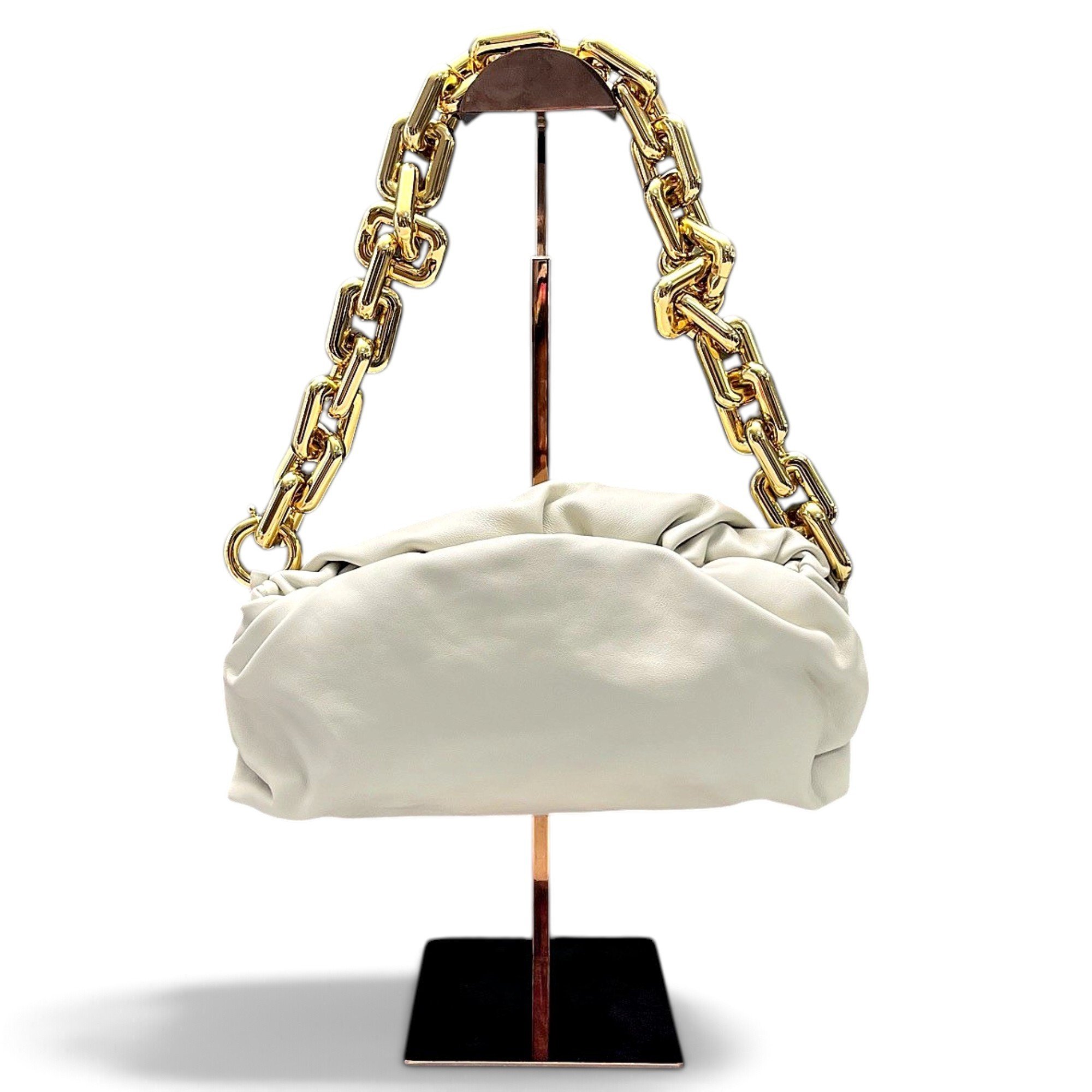 Chain Pouch leather handbag
