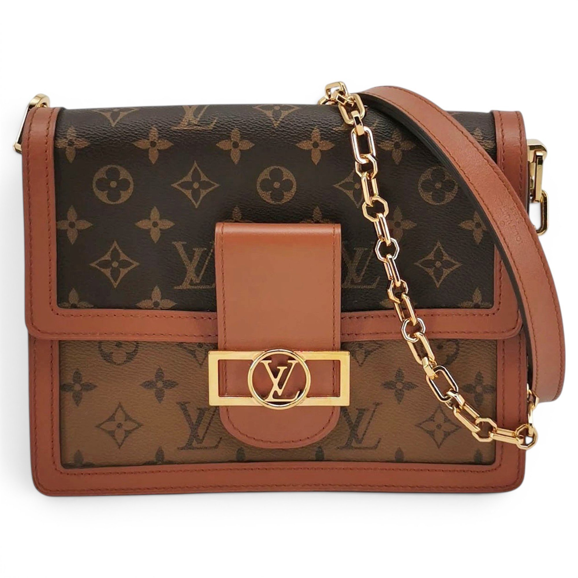 Dauphine leather handbag
