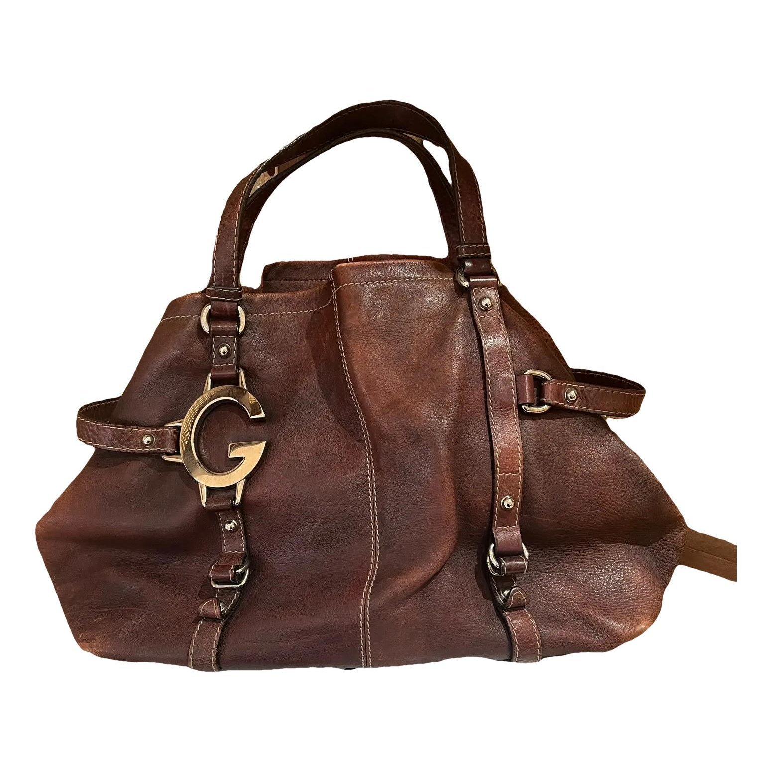 GG Running leather handbag