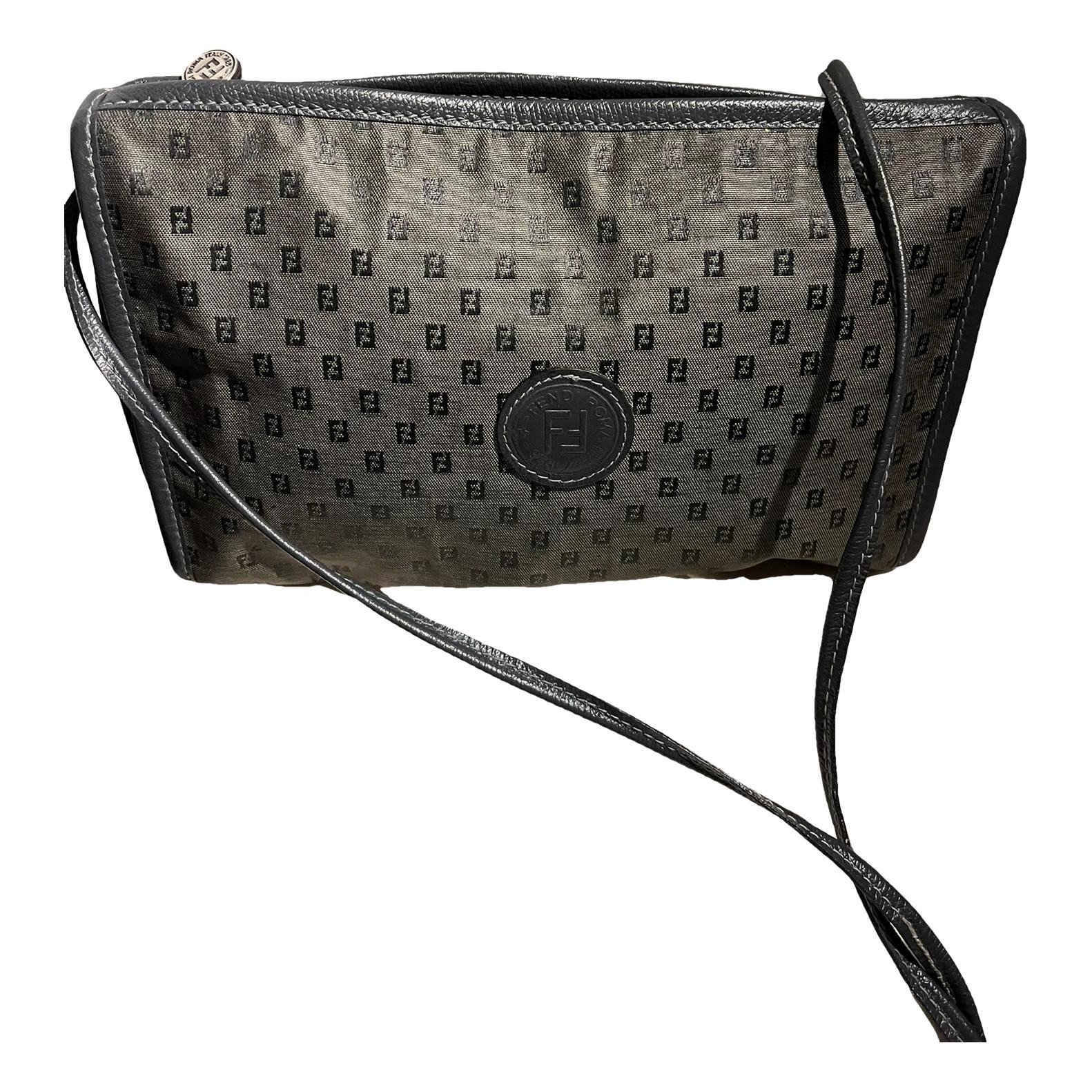 Leather clutch bag