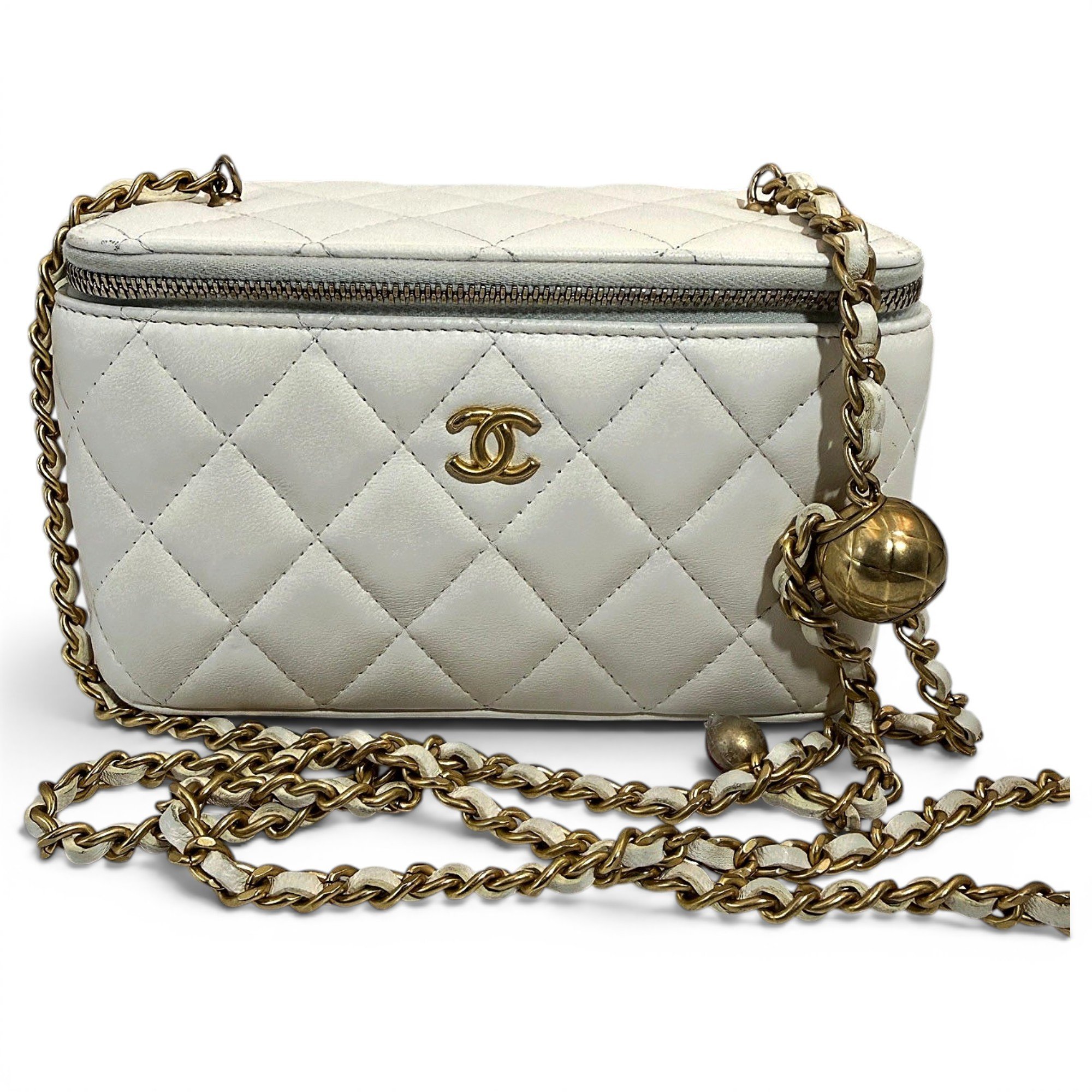 Trendy CC Vanity leather handbag