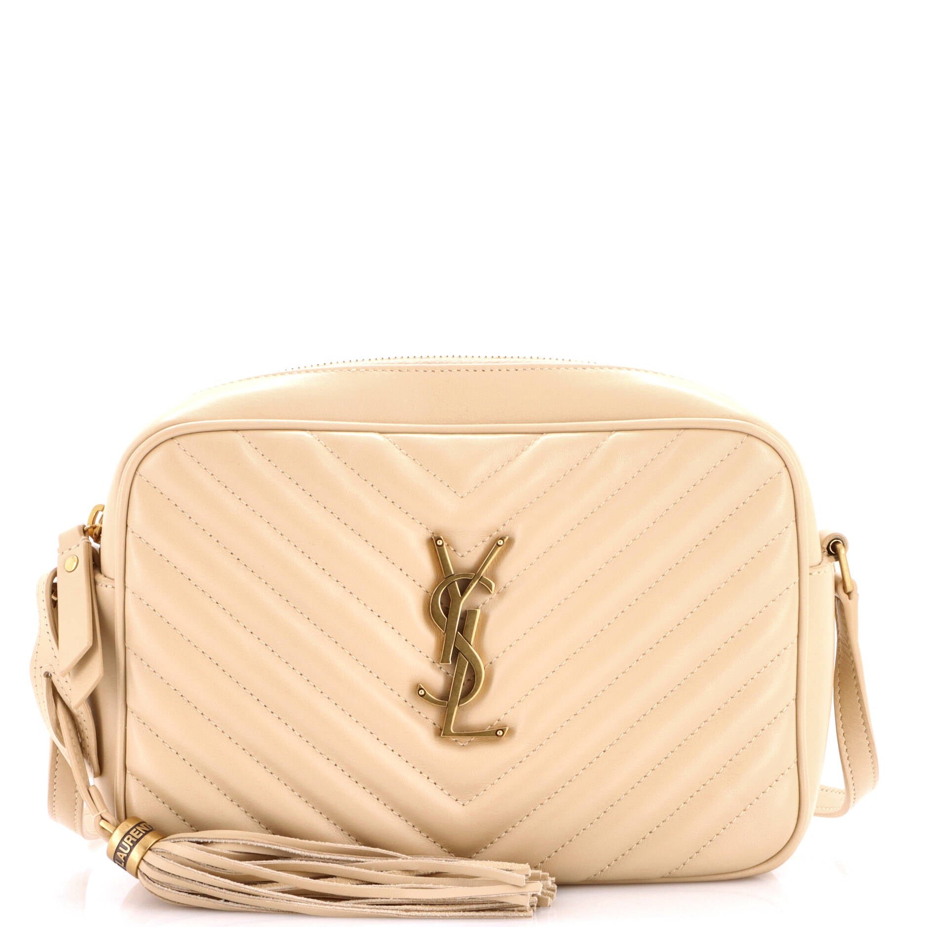 Lou Camera Bag Matelasse Chevron Leather Small