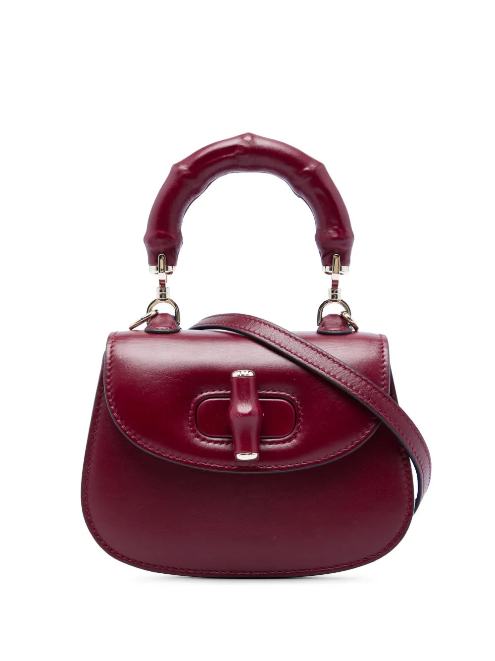 2016-2026 Mini Calfskin Bamboo Night satchel