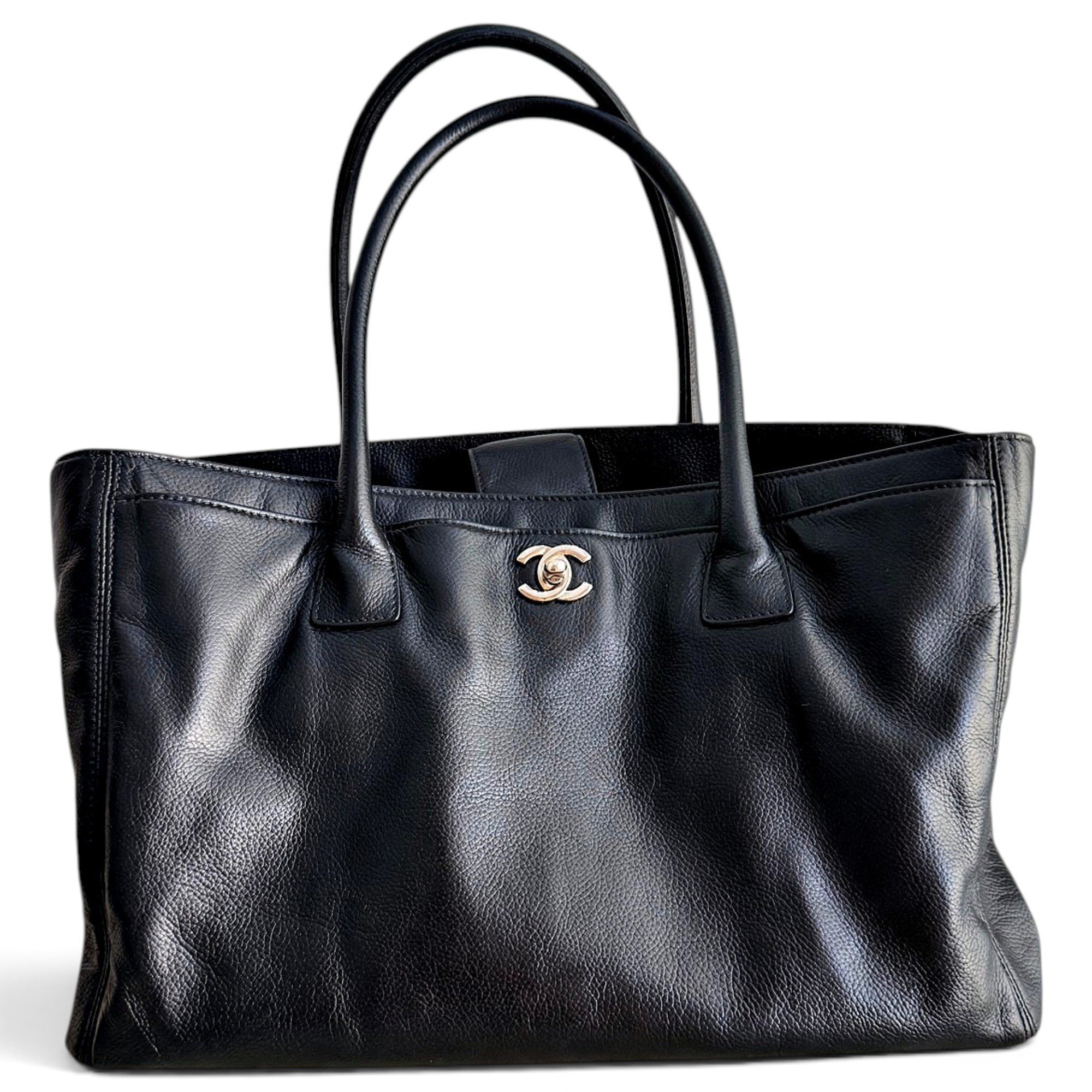 Executive leather tote