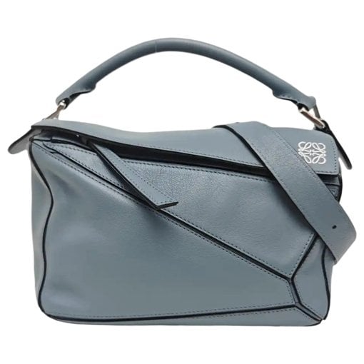 Puzzle leather handbag