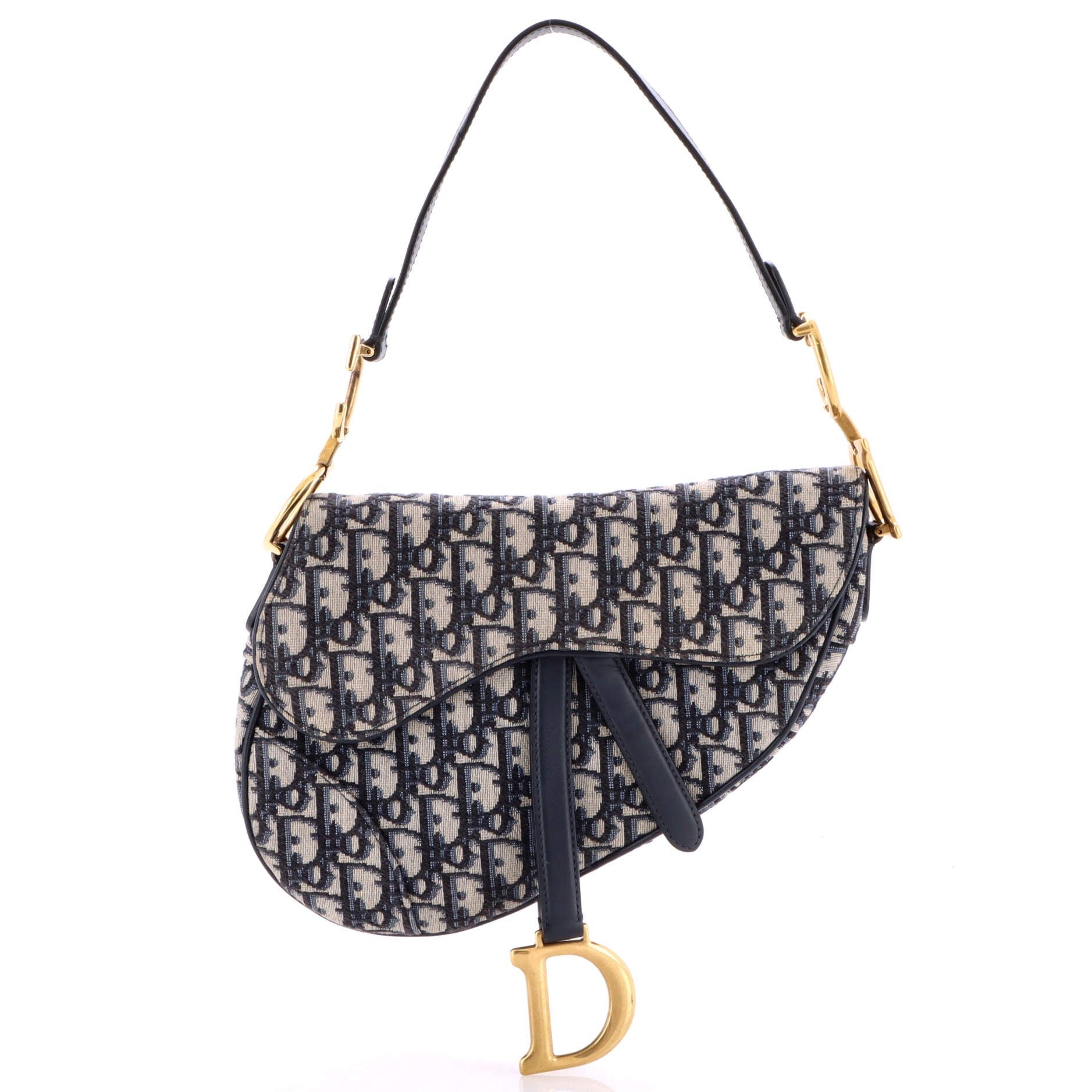 Dior Saddle Handbag Oblique Canvas Medium