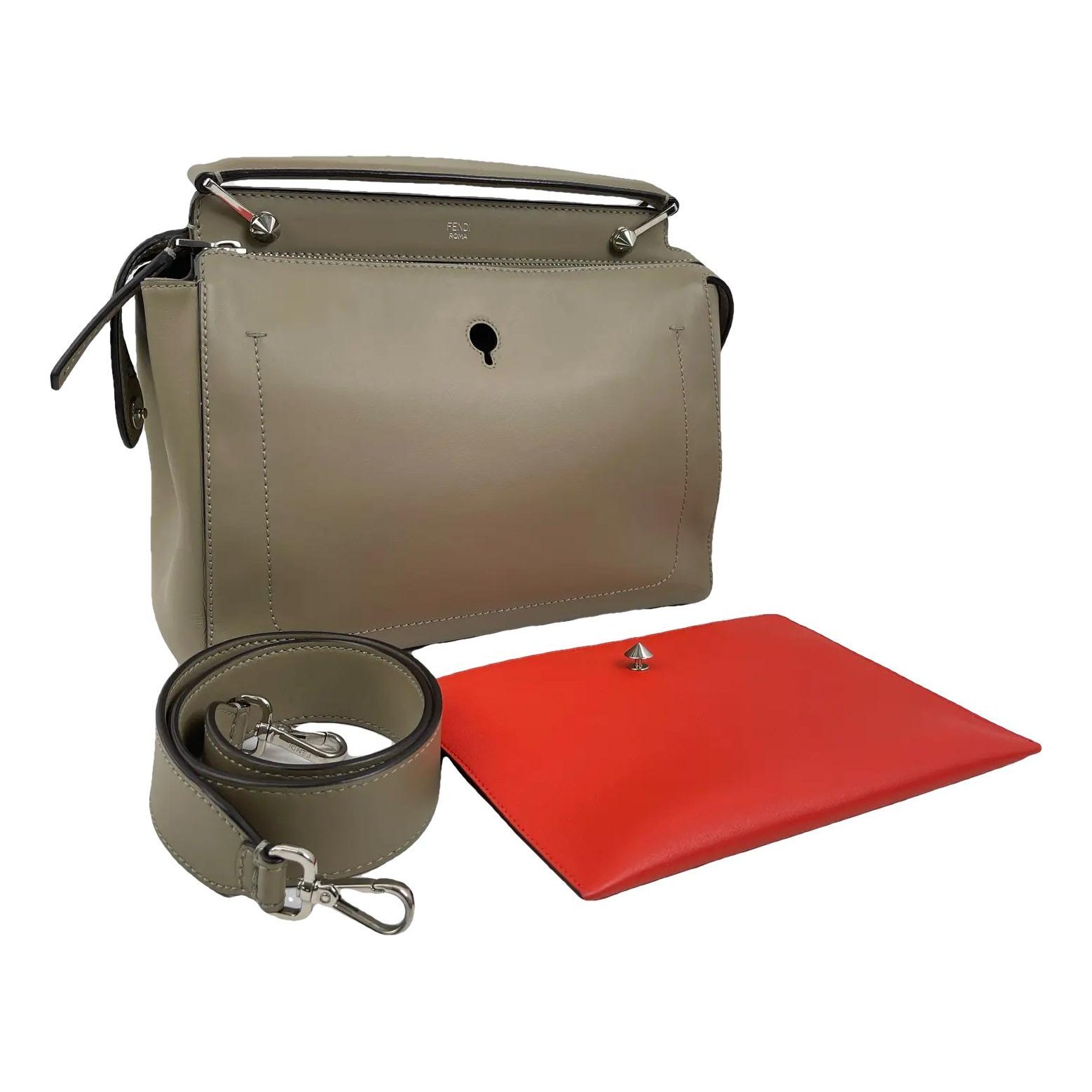 Dot Com leather handbag